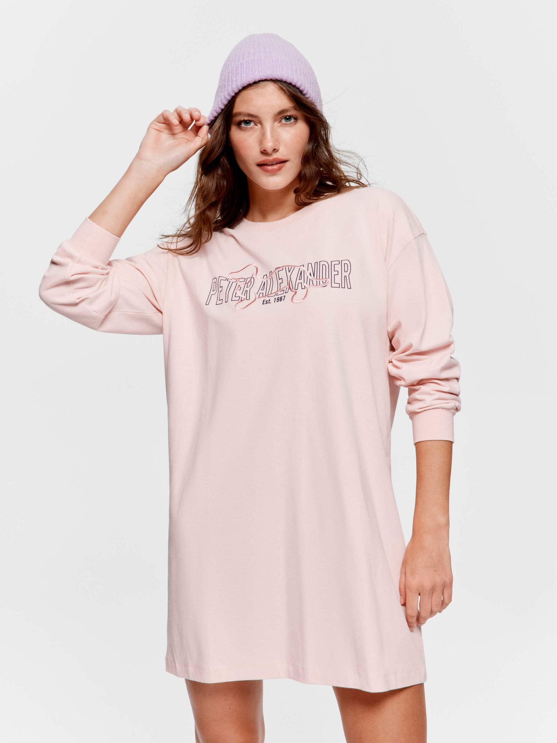 Heritage Long Sleeve Nightie pink