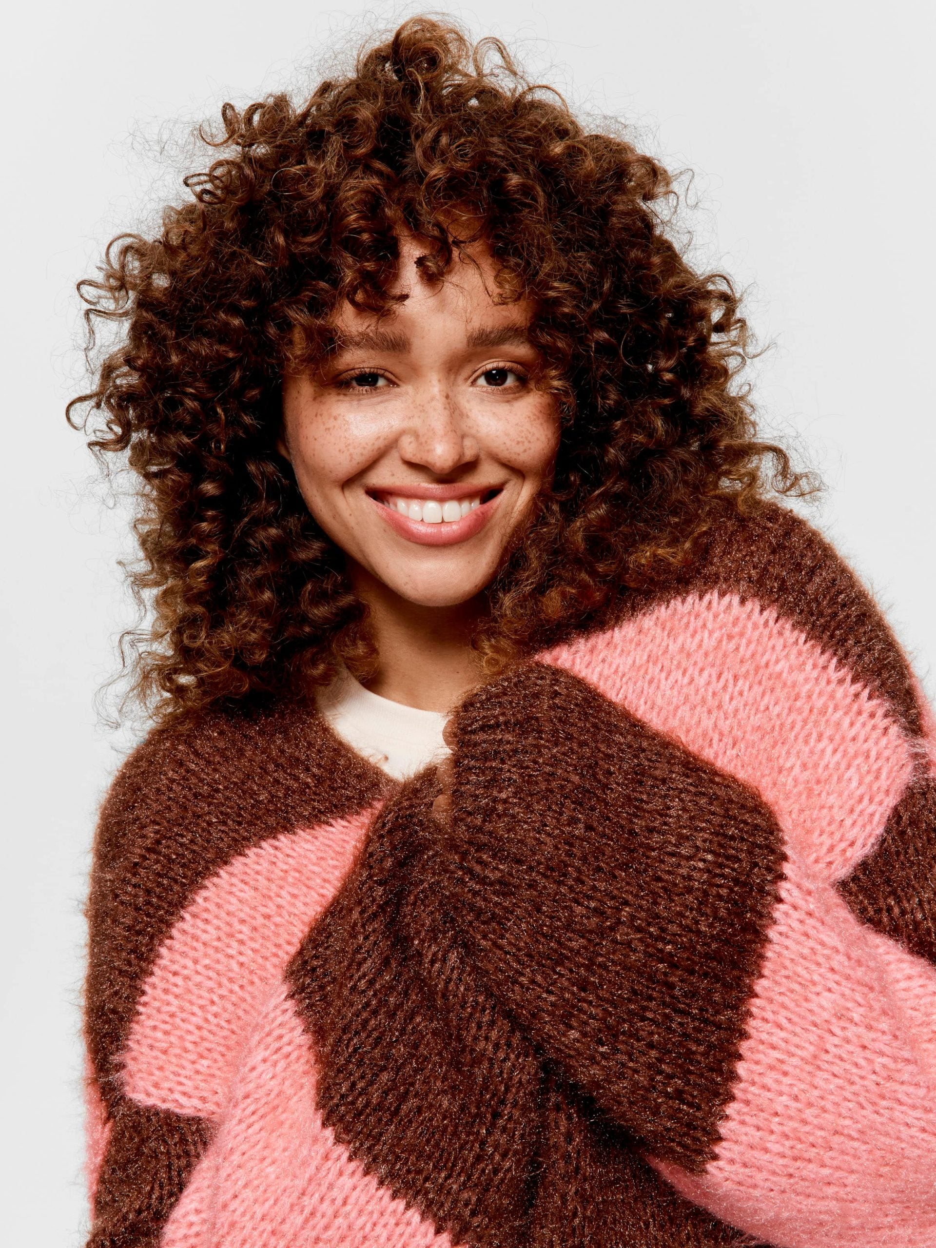 Chunky Stripe Knit Gown multi