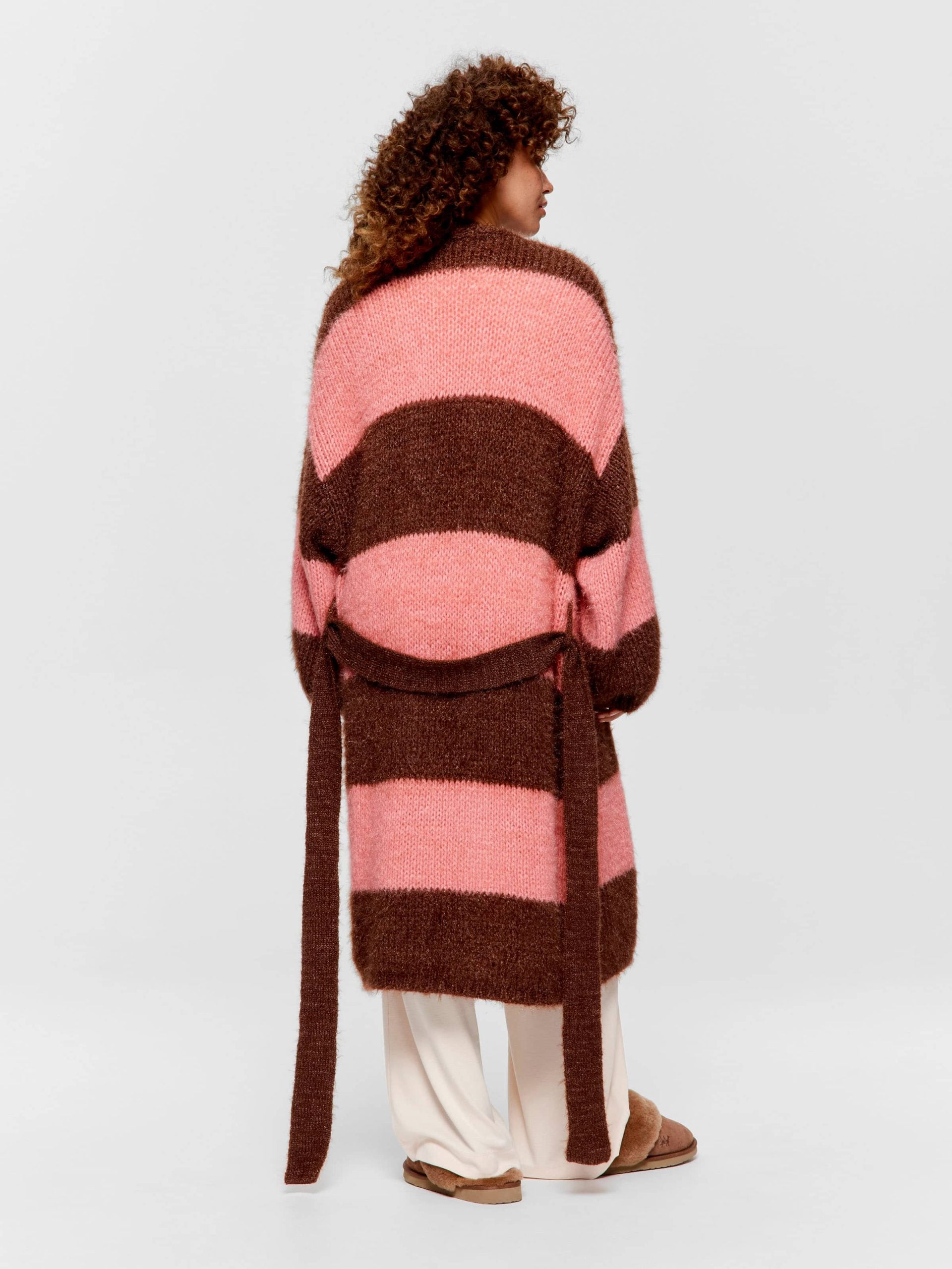 Chunky Stripe Knit Gown multi