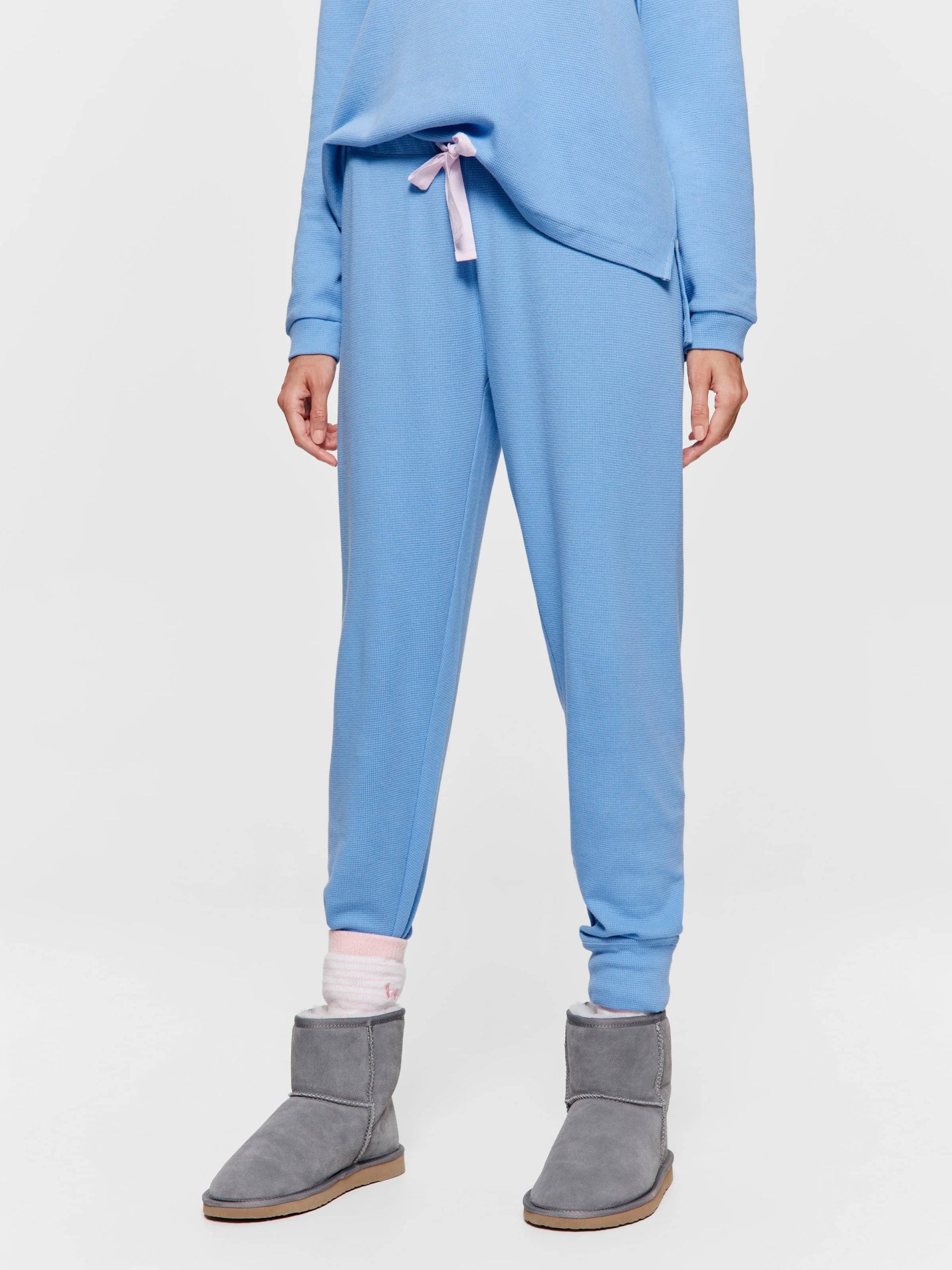Dusty Blue Easy Waffle Pj Pant blue