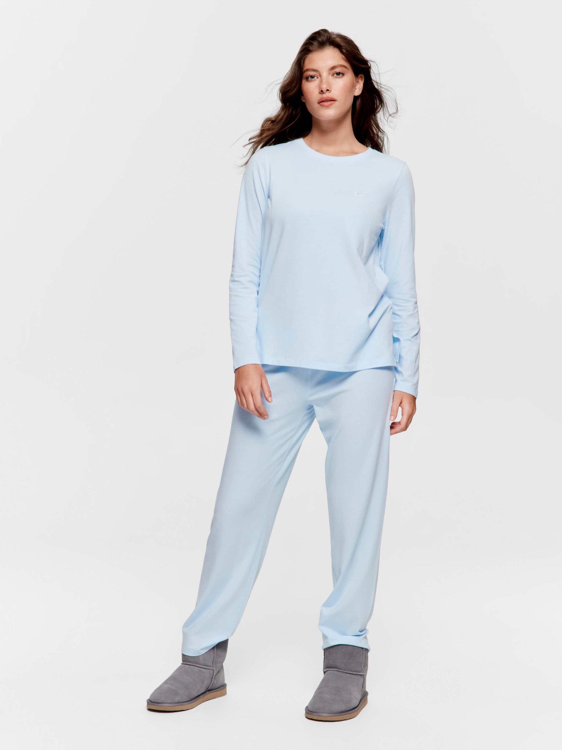 Pale Blue Long Sleeve Top paleblue