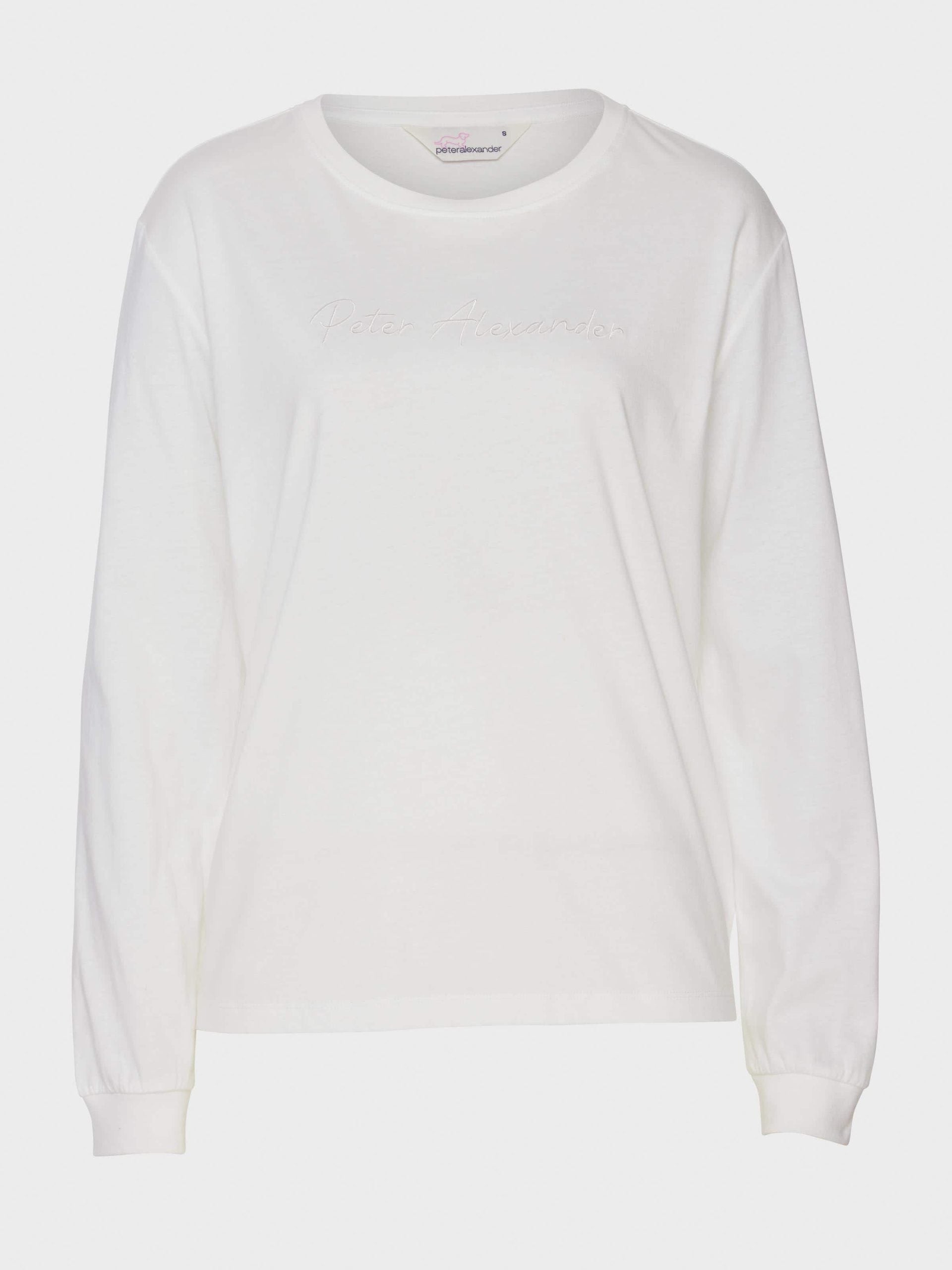 Cream Classic Long Sleeve Top cream