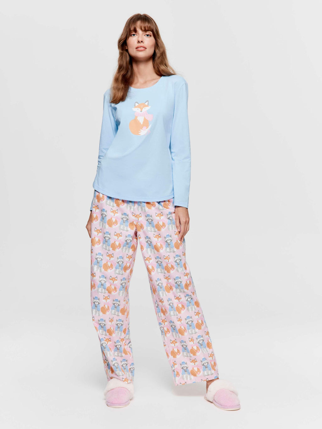Fox Long Sleeve Top blue