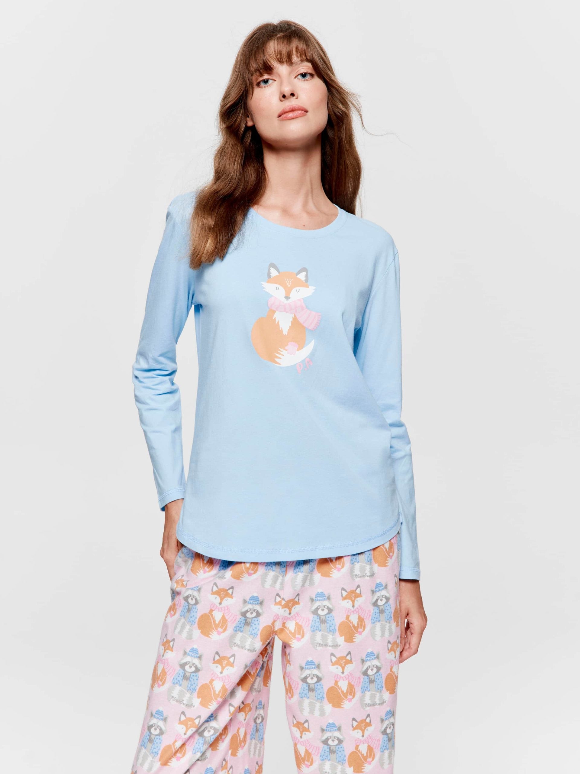 Fox Long Sleeve Top blue