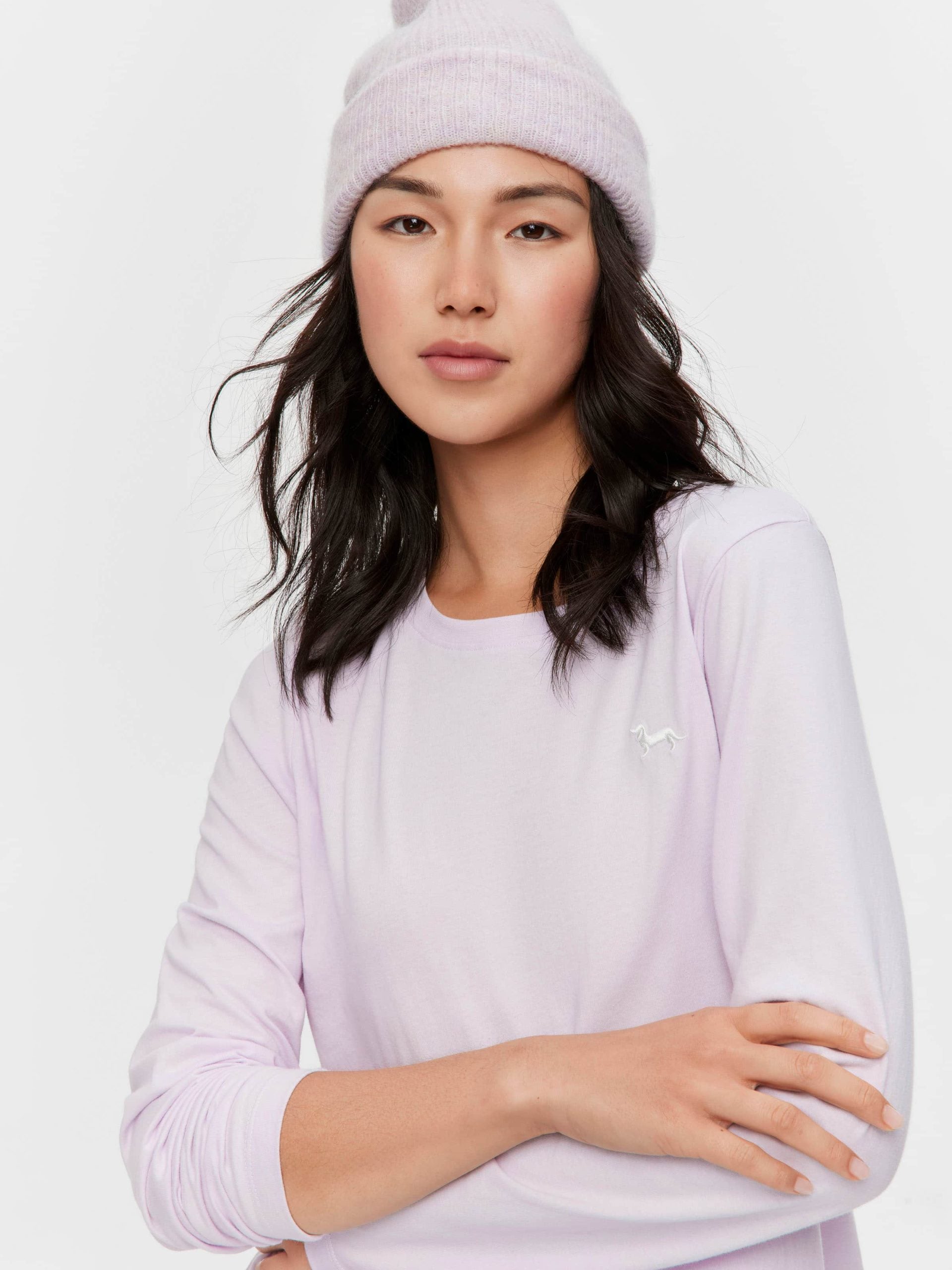 Lilac Classic Long Sleeve Top lilac