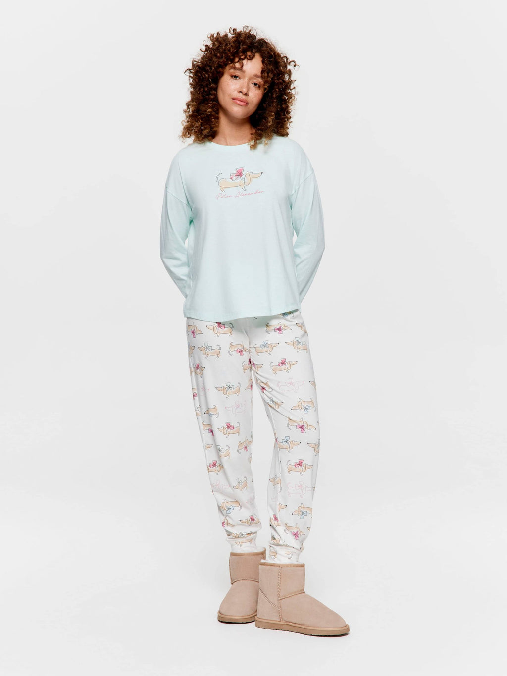 Bow Dog Pj Set multi