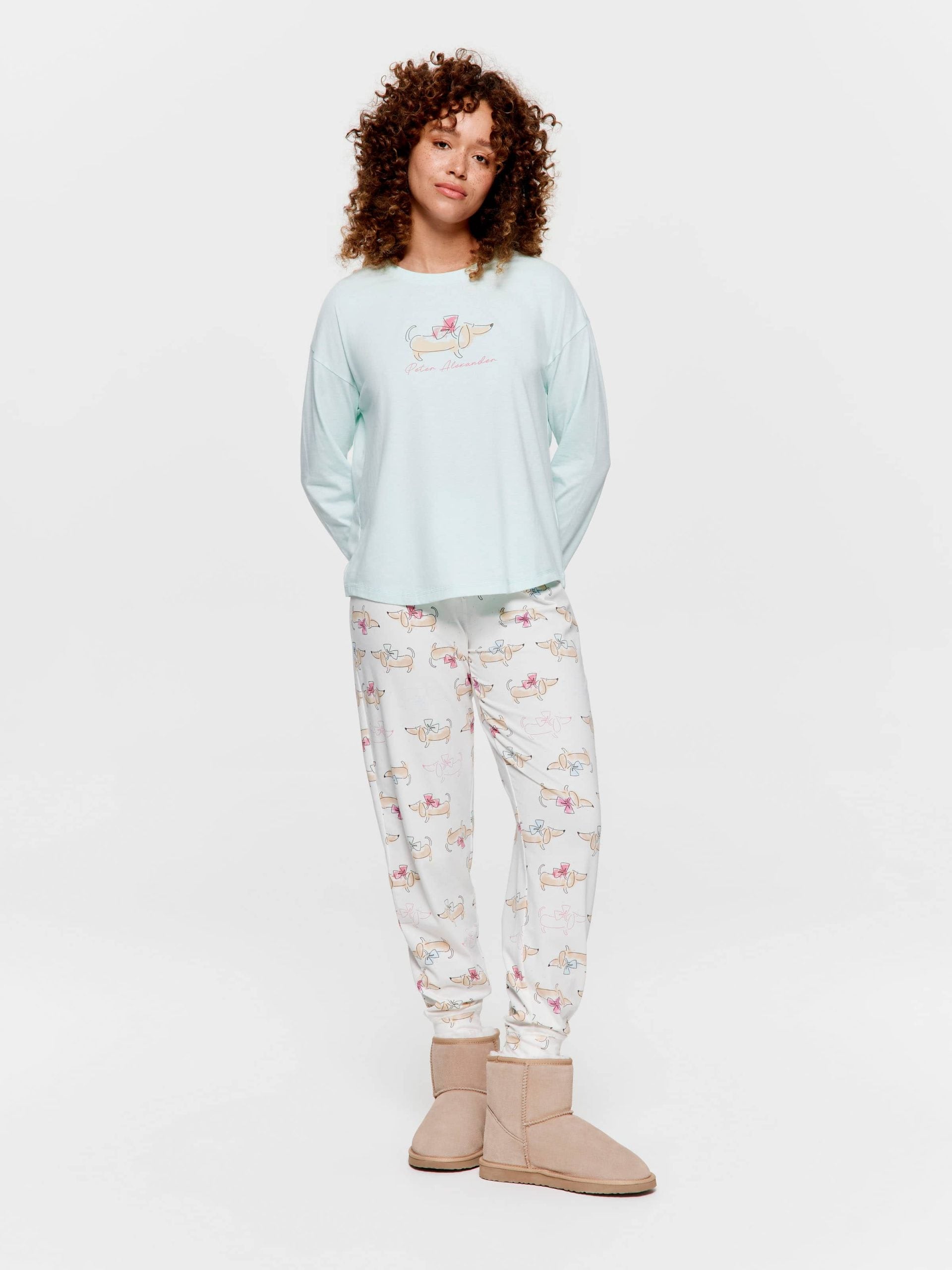 Bow Dog Pj Set multi