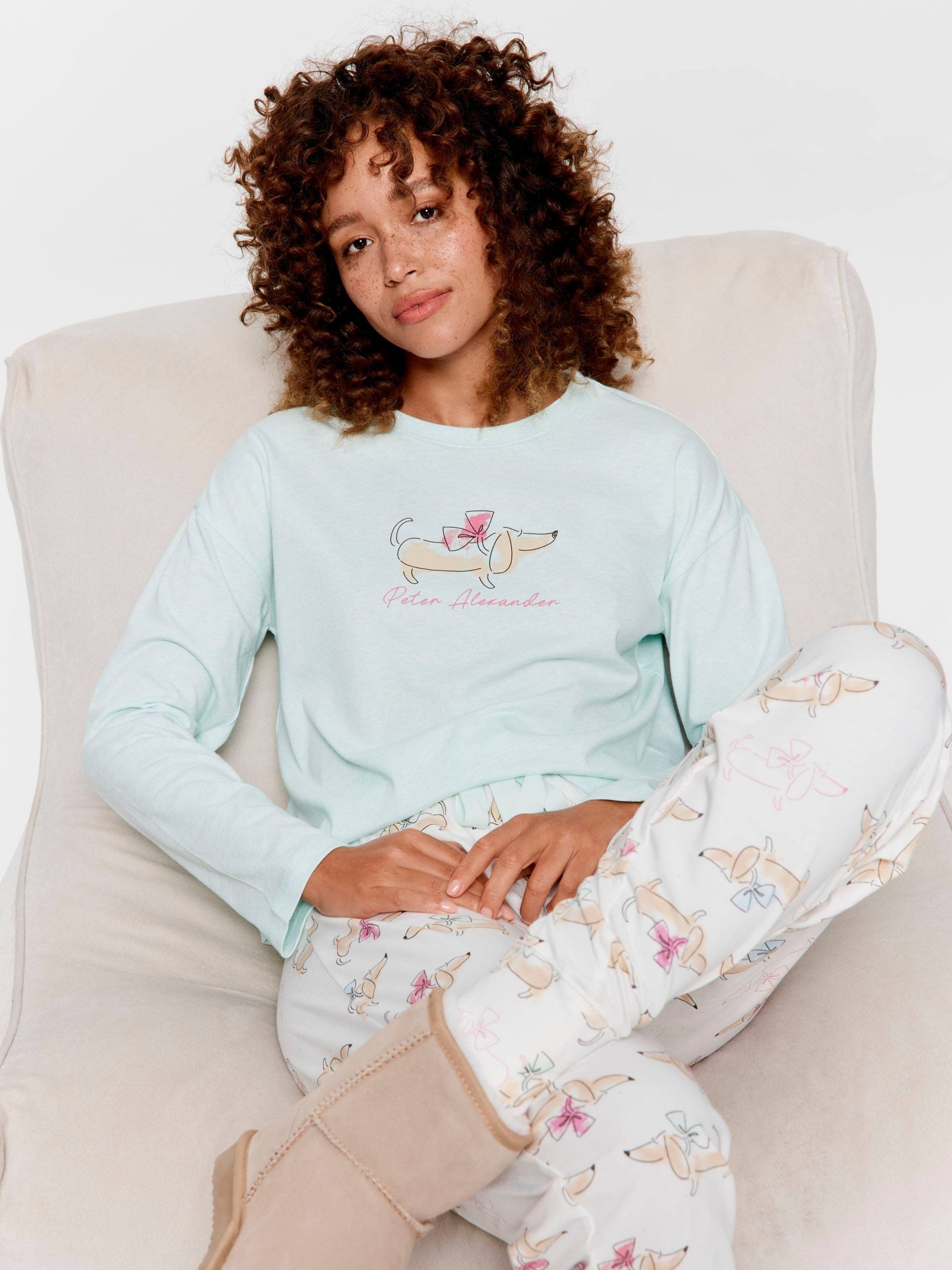 Bow Dog Pj Set multi