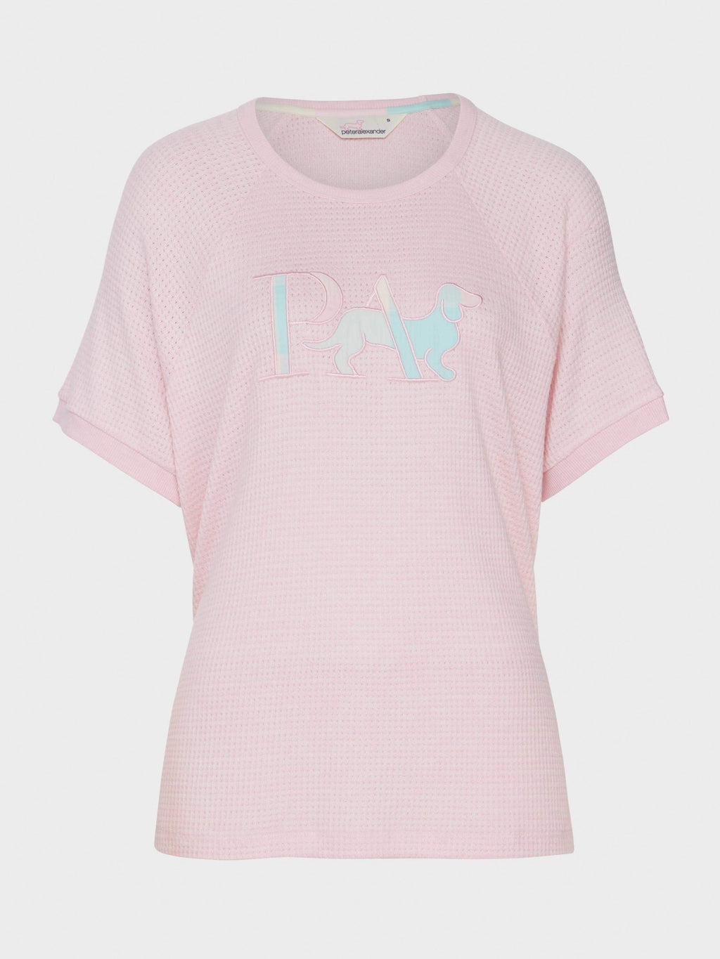 Buffalo Logo Waffle Oversized Tee pink