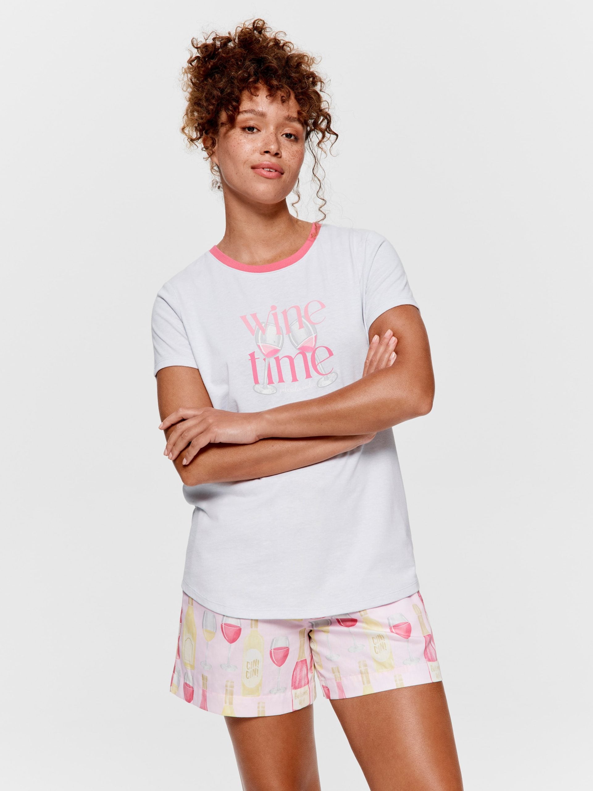 Wine Time Tee greymarle