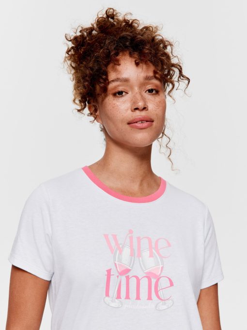 Wine Time Tee greymarle