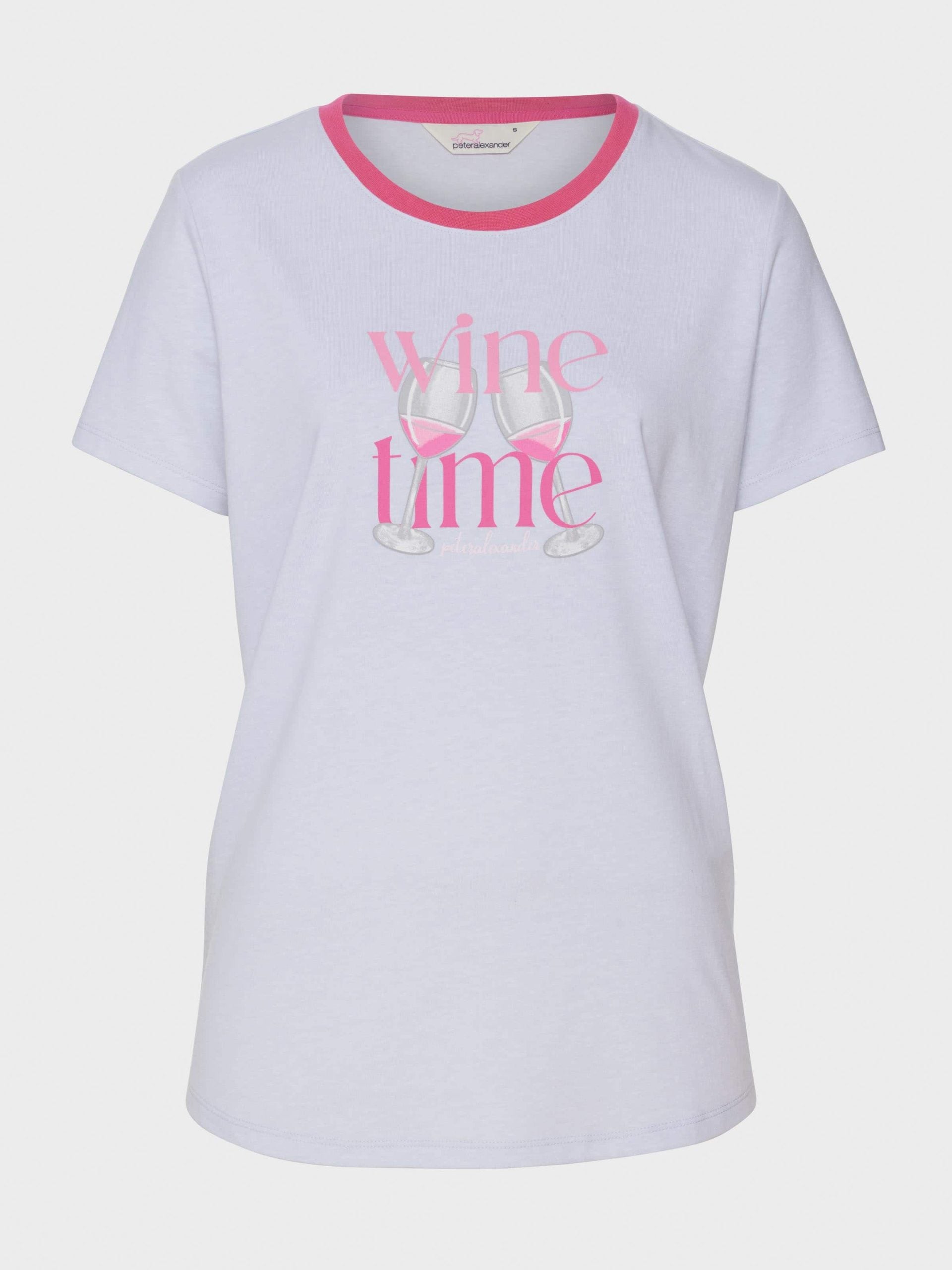 Wine Time Tee greymarle