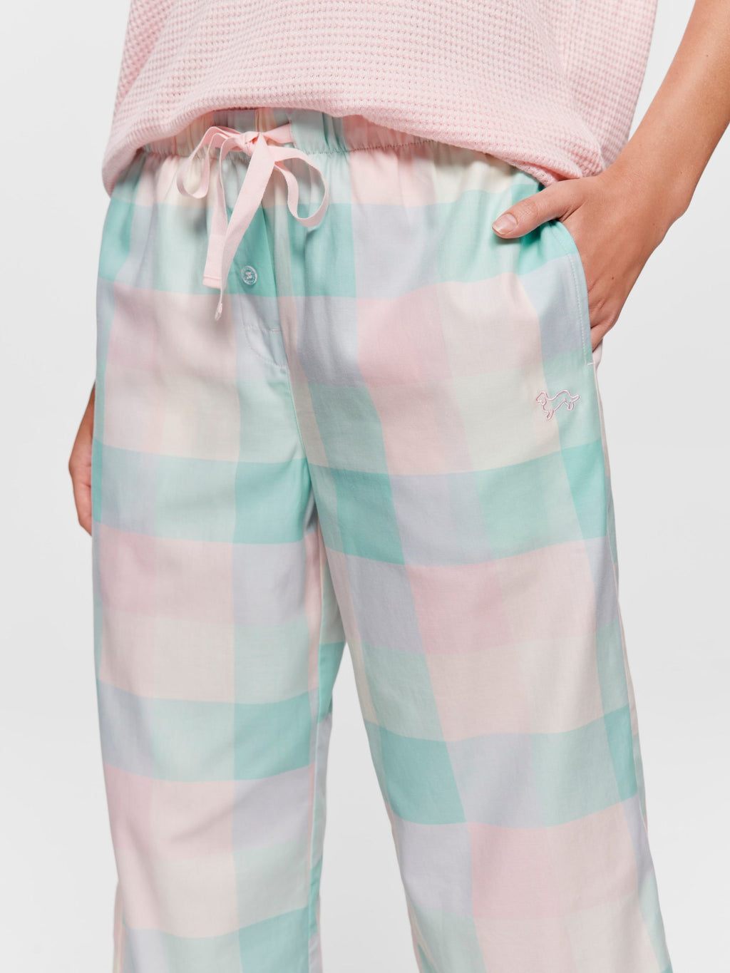 Pink Buffalo Check 100% Cotton 3/4 Pj Pant multi