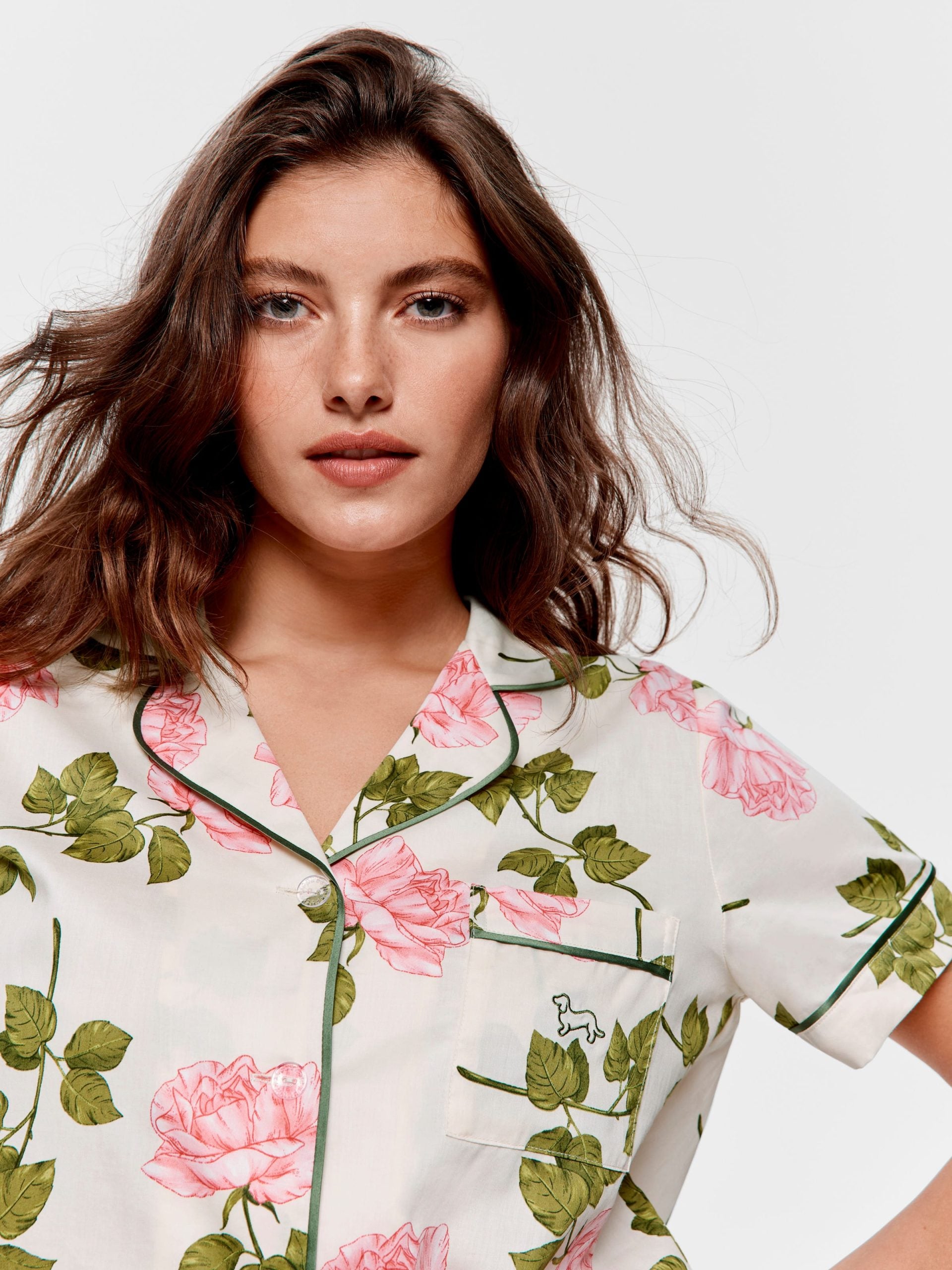 Pretty Rose Soft Cotton 3/4 Pj Set multi