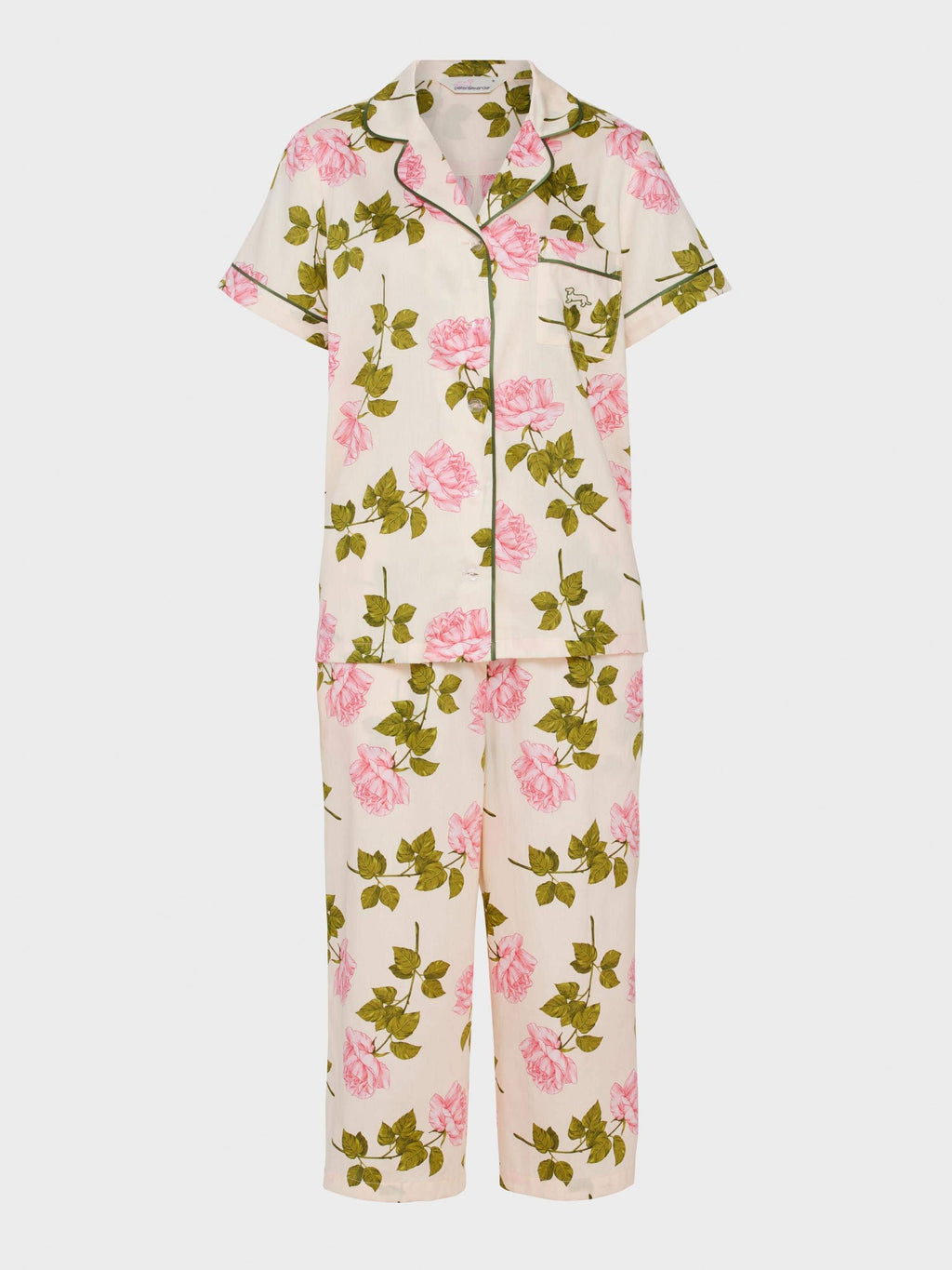 Pretty Rose Soft Cotton 3/4 Pj Set multi