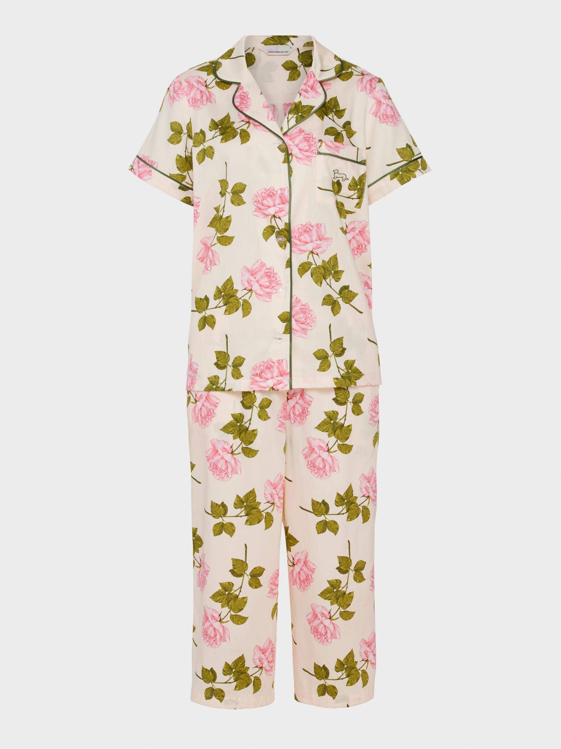 Pretty Rose Soft Cotton 3/4 Pj Set multi