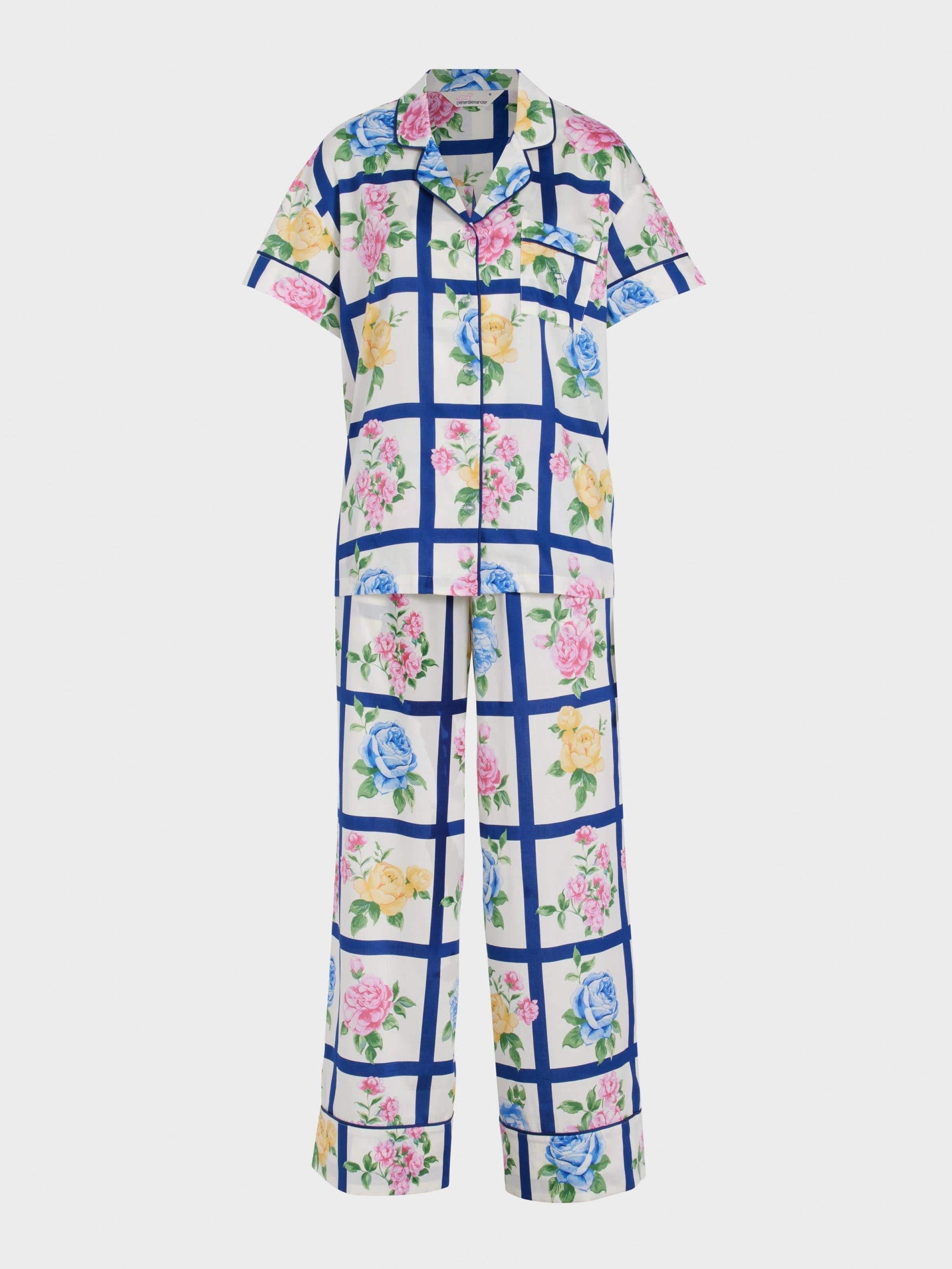 Botanical Tile Soft Cotton Pj Set multi