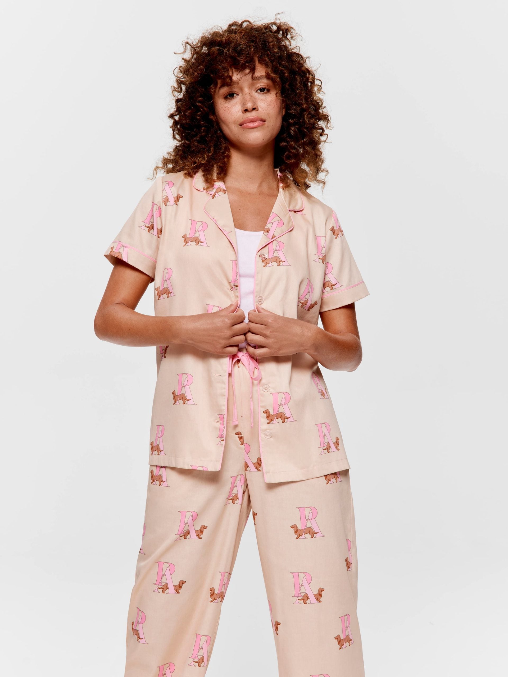 Penny Monogram 100% Cotton Pj Set multi