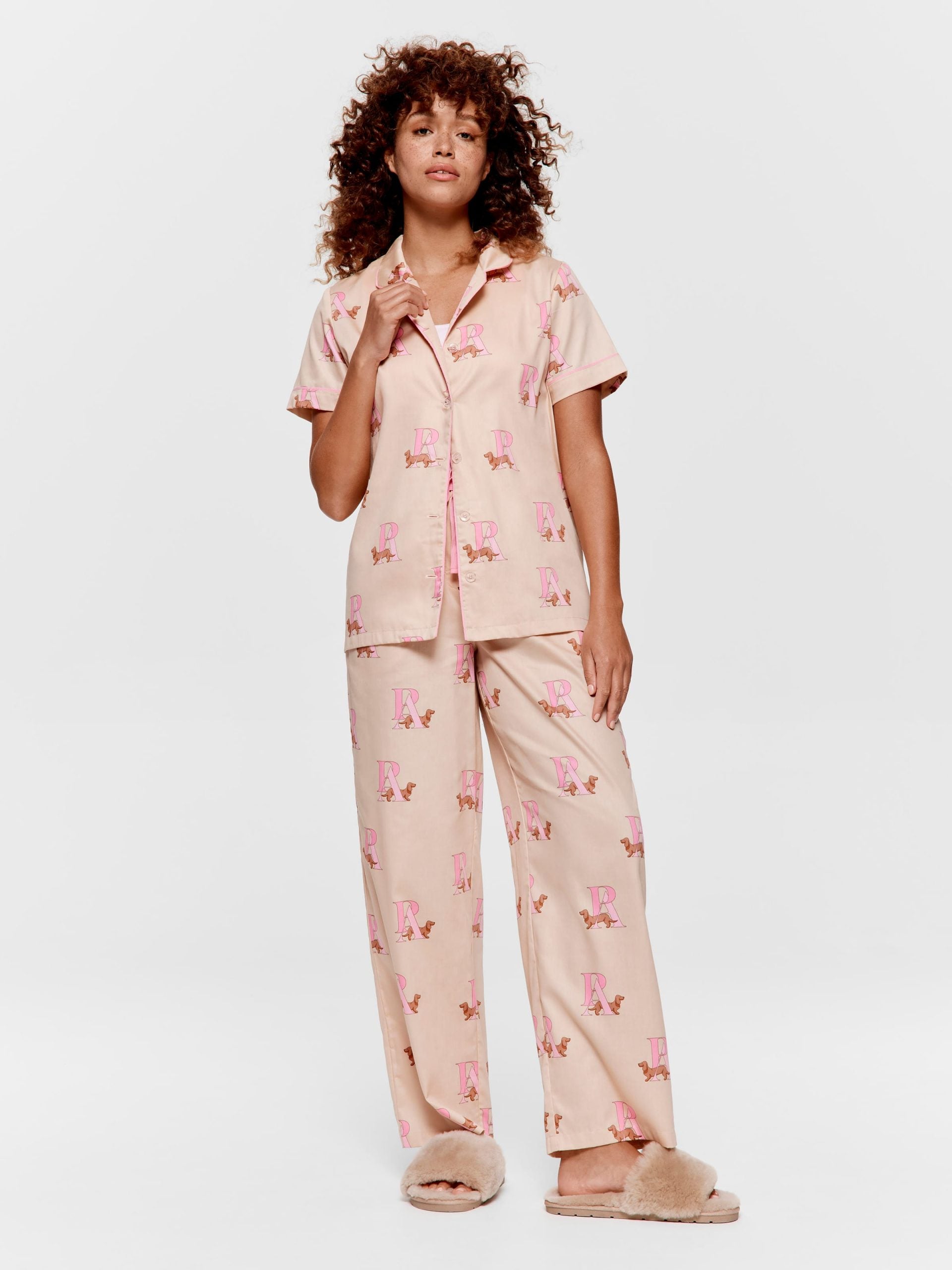 Penny Monogram 100% Cotton Pj Set multi
