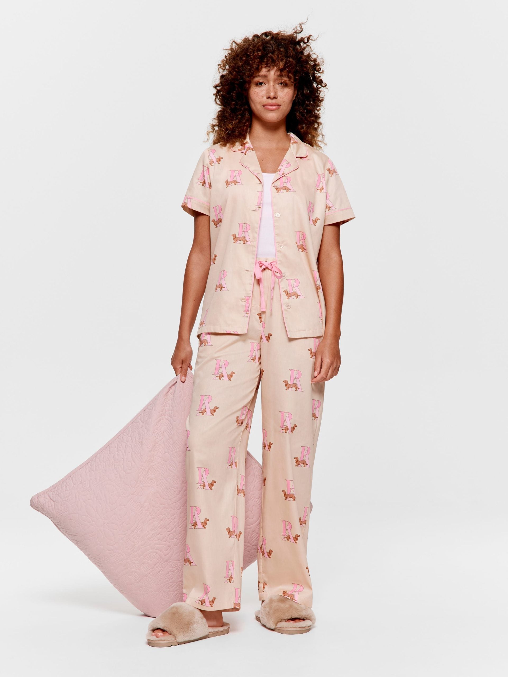 Penny Monogram 100% Cotton Pj Set multi
