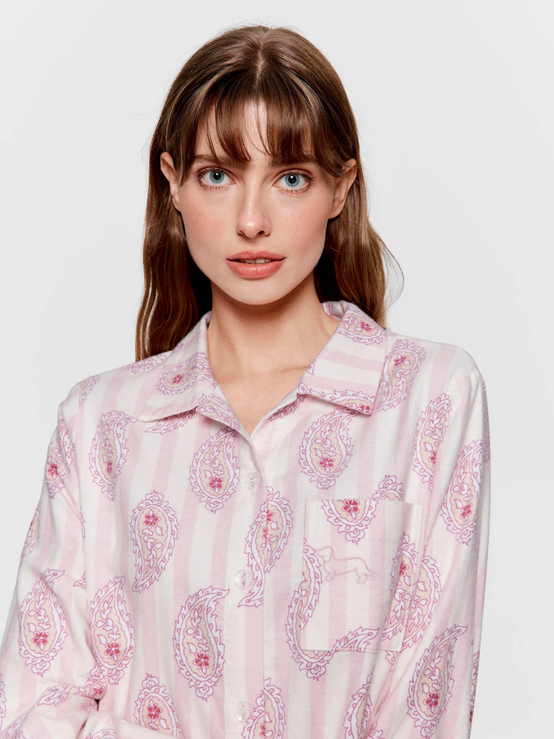 Paisley Flannelette Nightshirt multi
