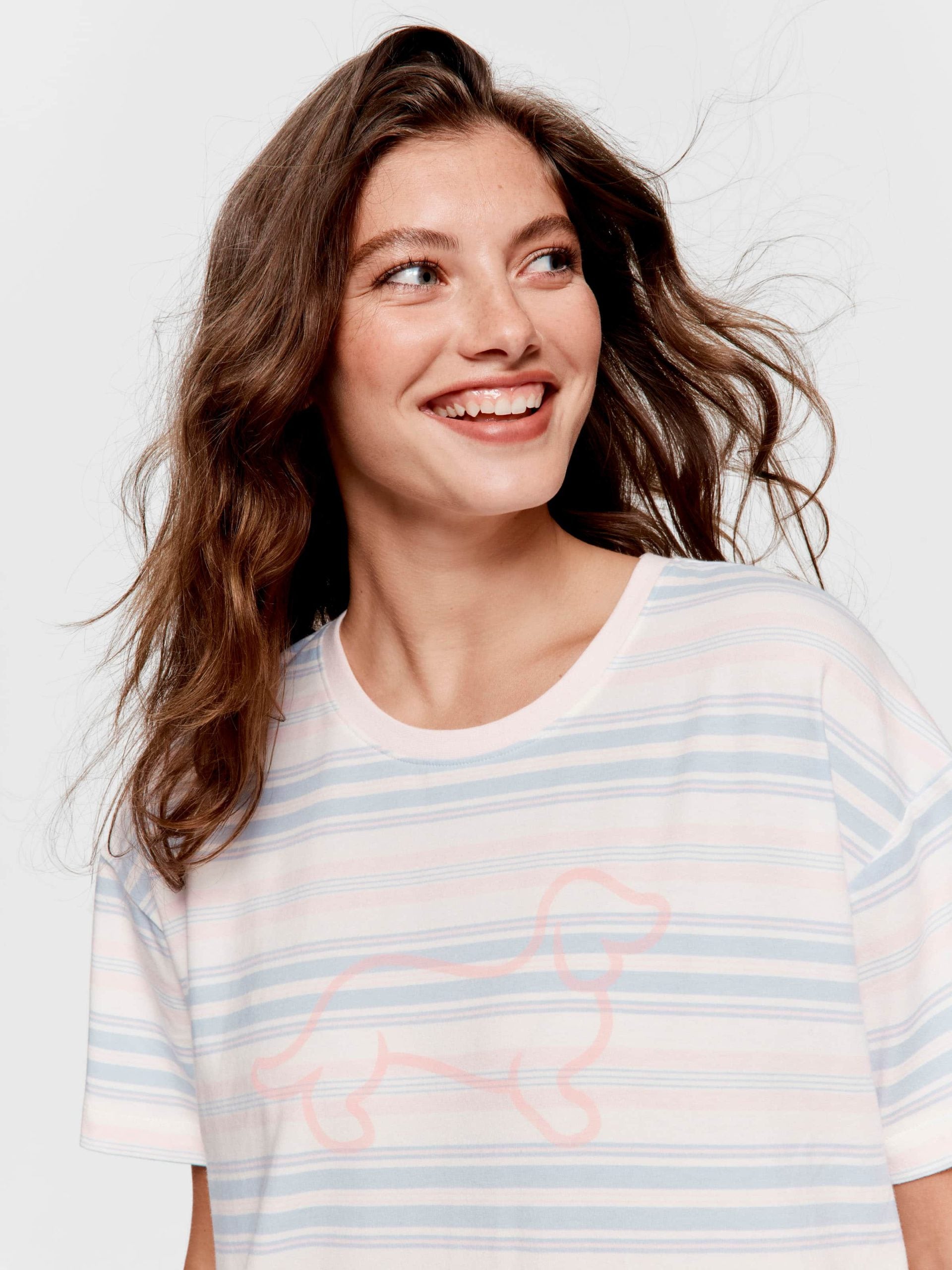Stripe Sleep Tee multi
