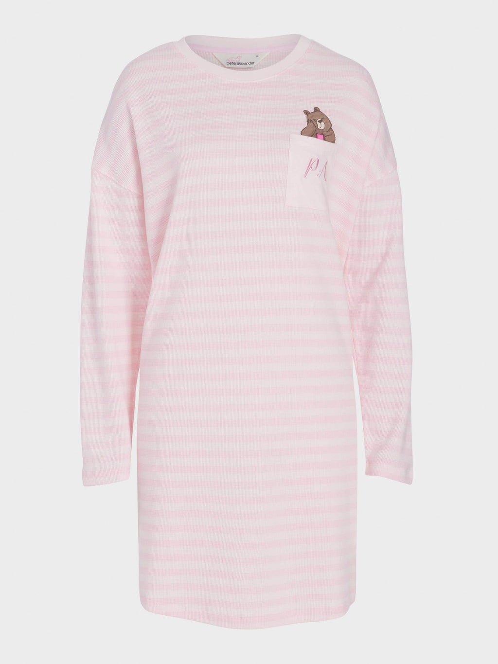 Waffle Stripe Sleepy Bear Nightie multi