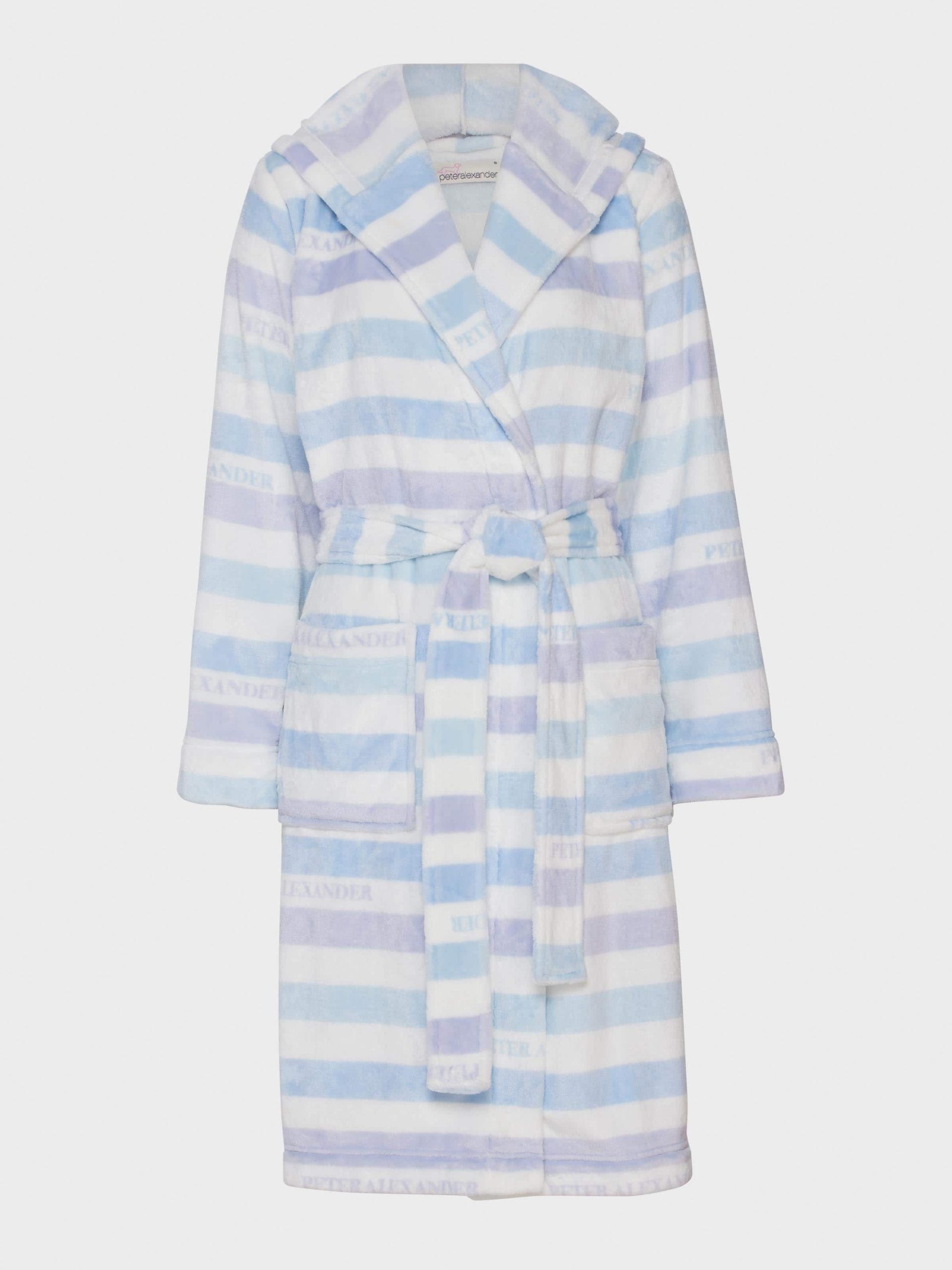 P.A. Branded Stripe Hooded Gown multi