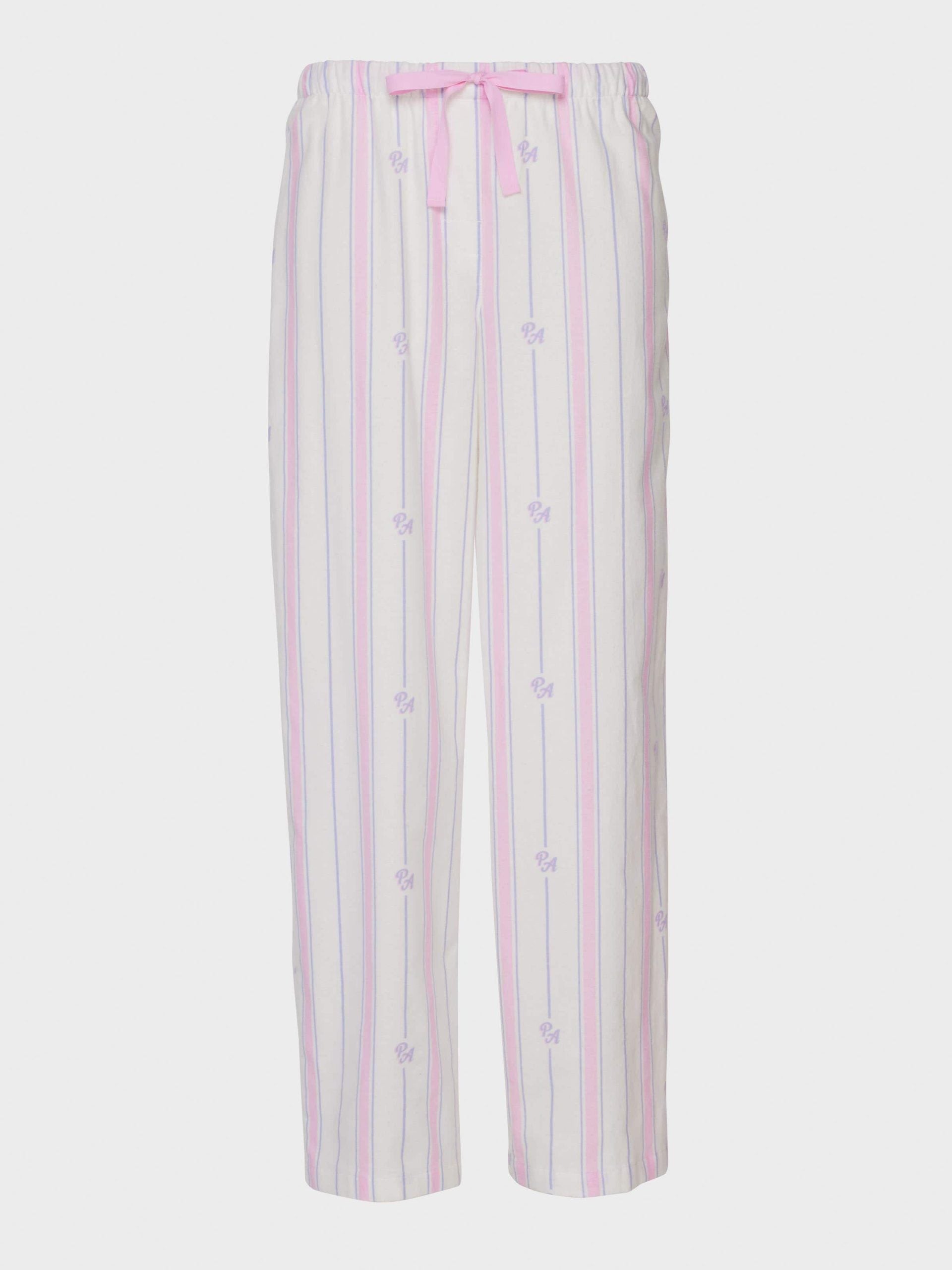 P.A. Pink & Lilac Stripe Classic Flannelette Pj Pant multi