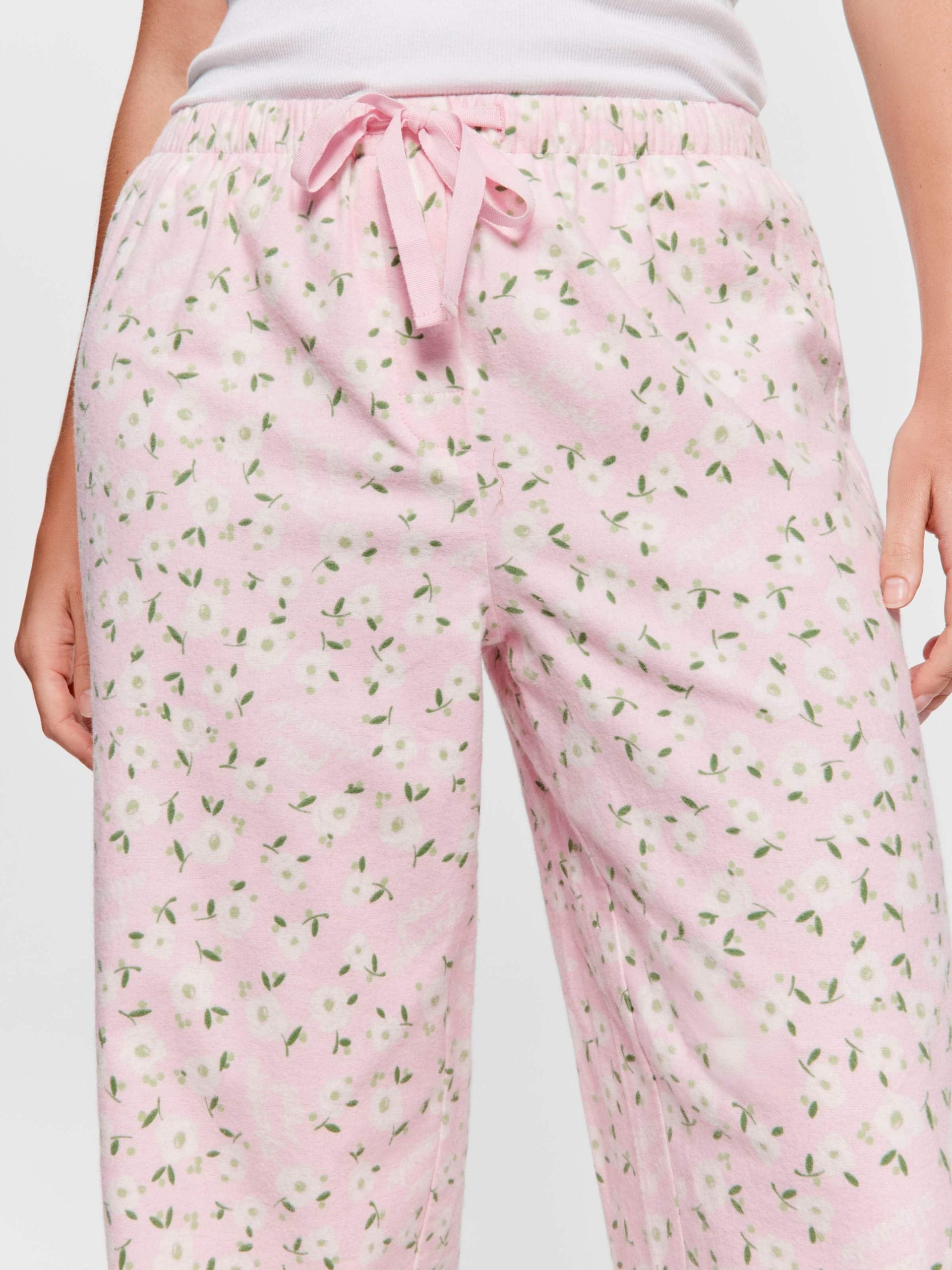 Pink Floral Classic Flannelette Pj Pant multi