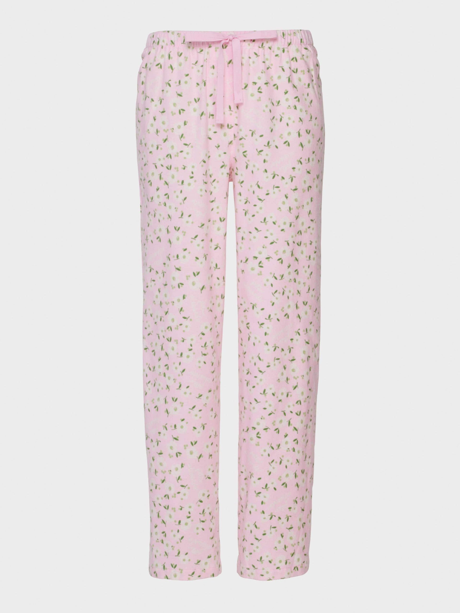 Pink Floral Classic Flannelette Pj Pant multi