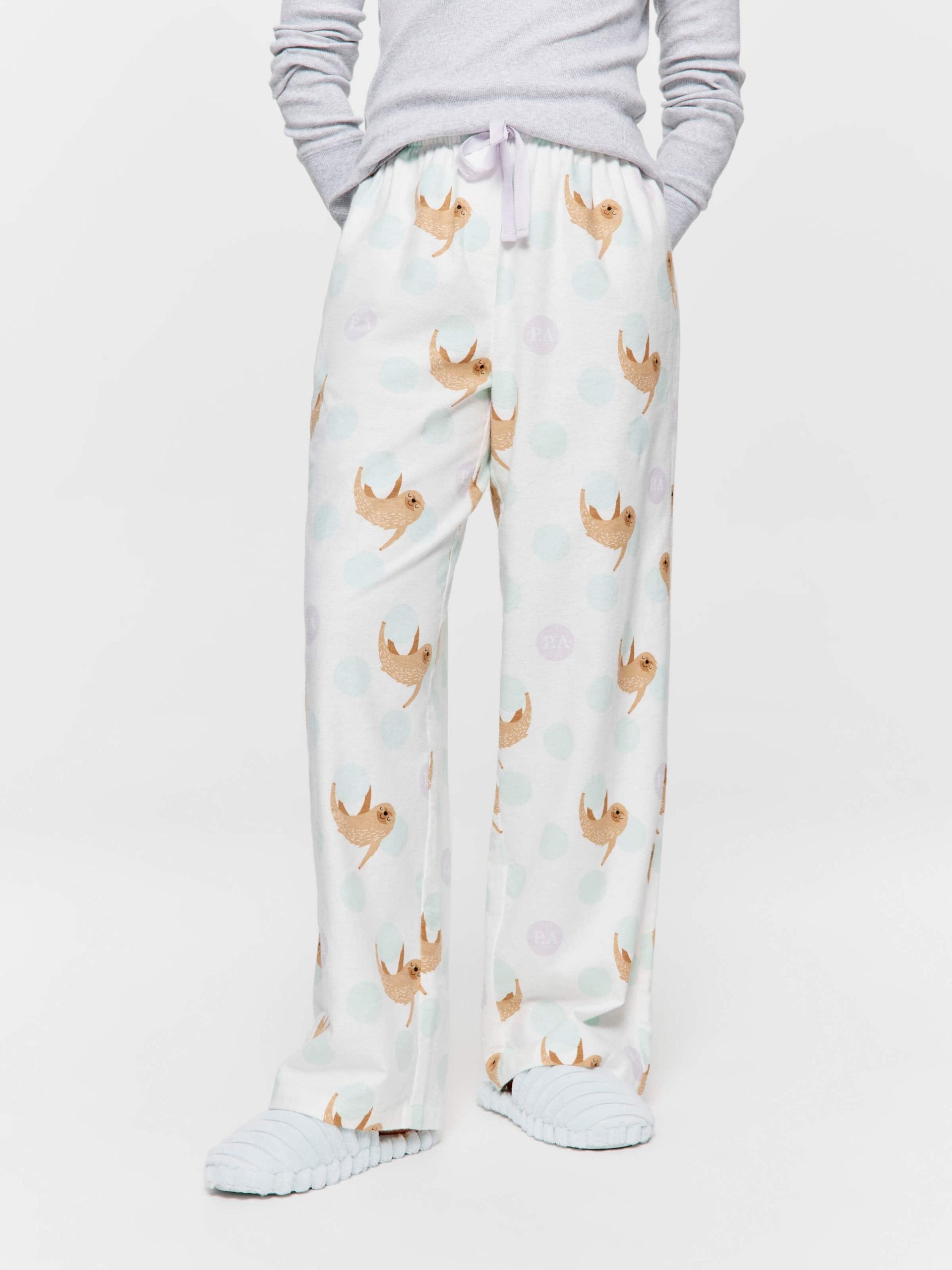 Sloth Spots Classic Flannelette Pj Pant multi
