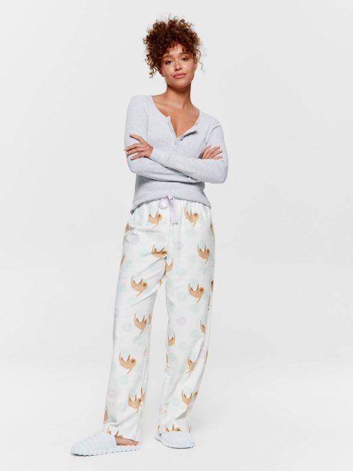 Sloth Spots Classic Flannelette Pj Pant multi