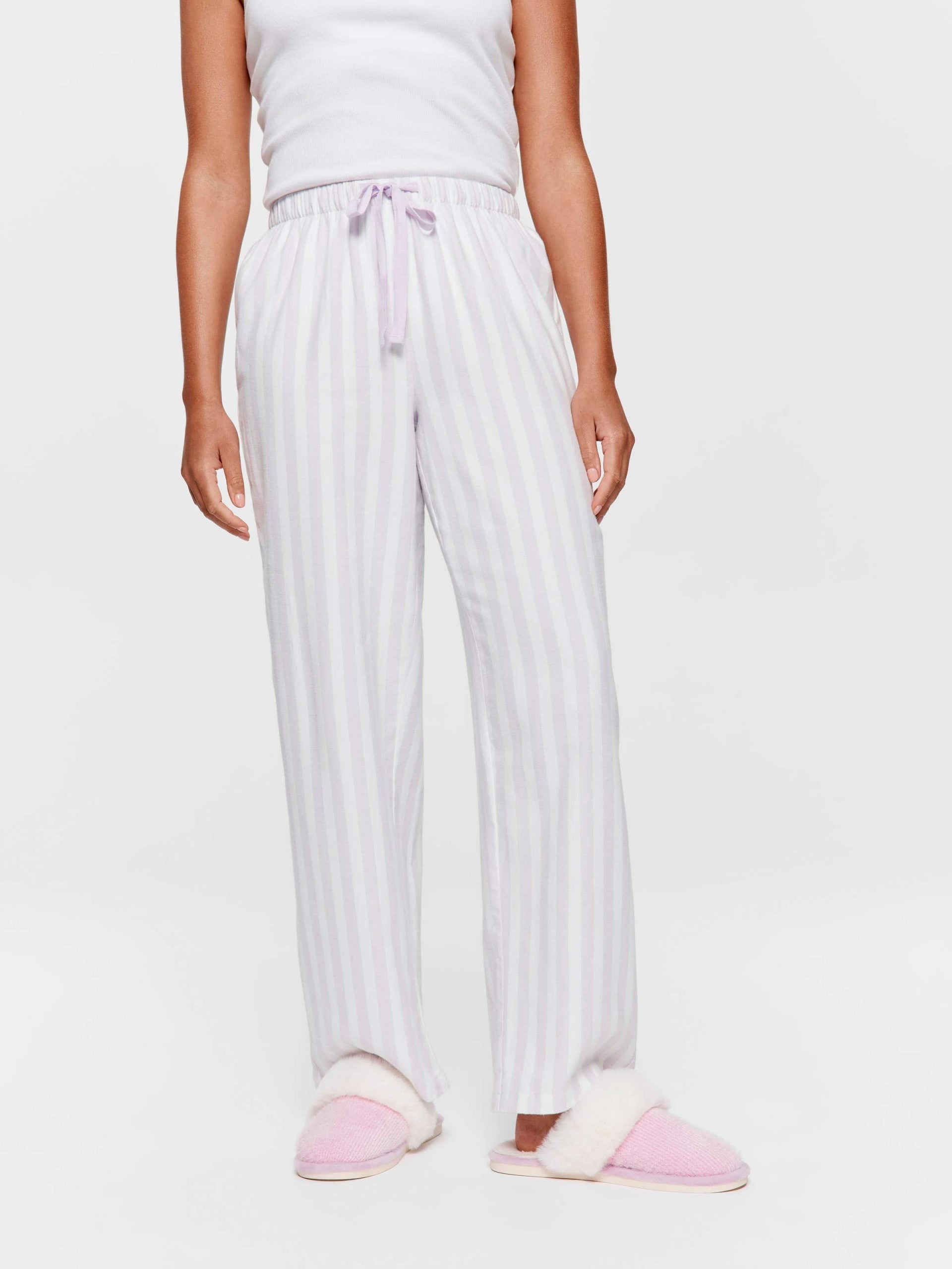 Lilac Stripe Classic Flannelette Pj Pant multi