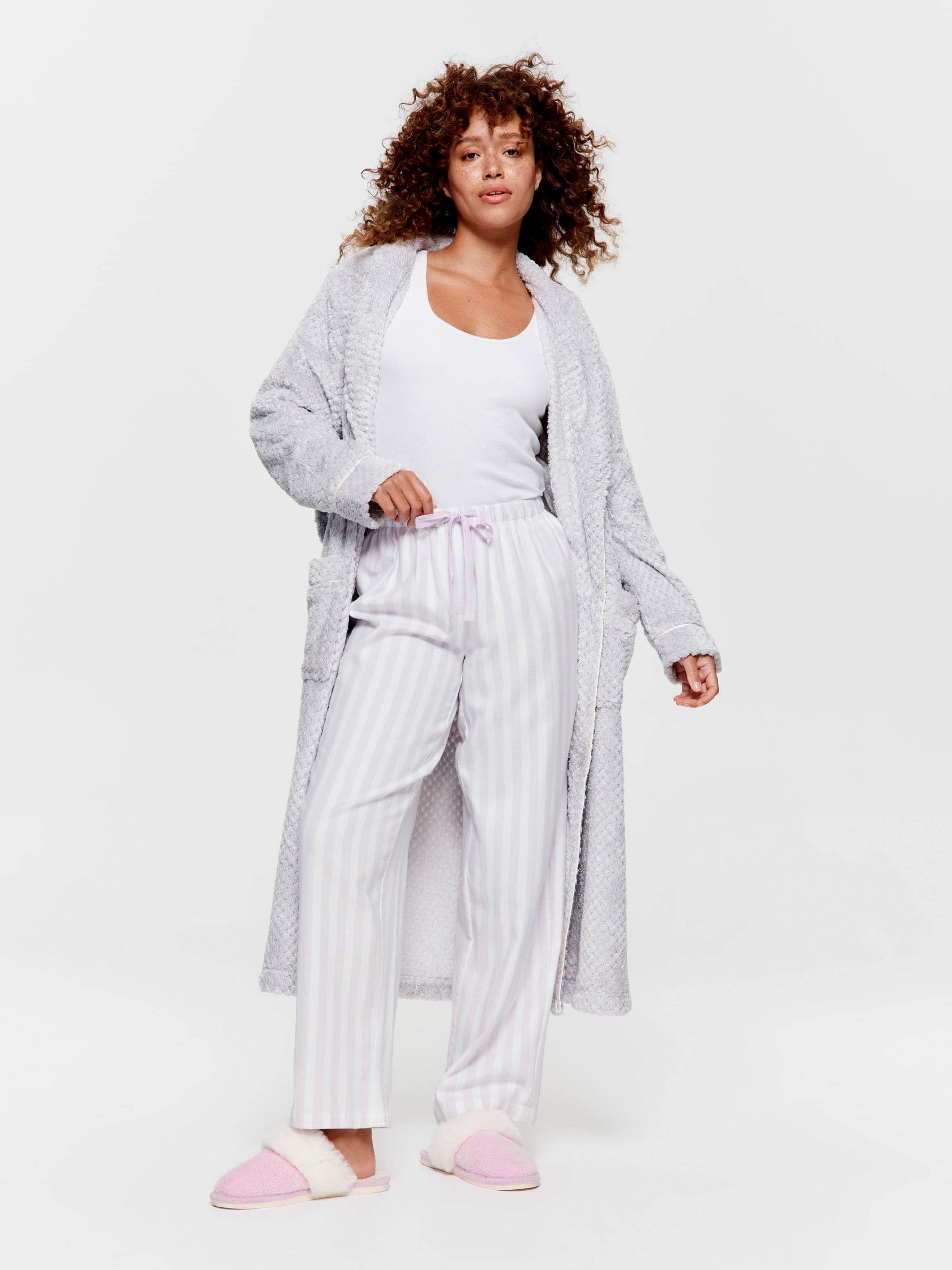 Lilac Stripe Classic Flannelette Pj Pant multi