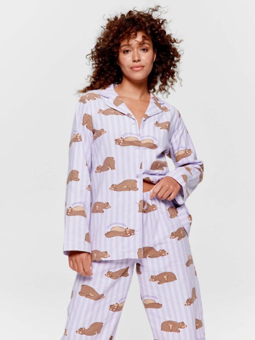 Sleepy Bear Classic Flannelette Pj Set multi