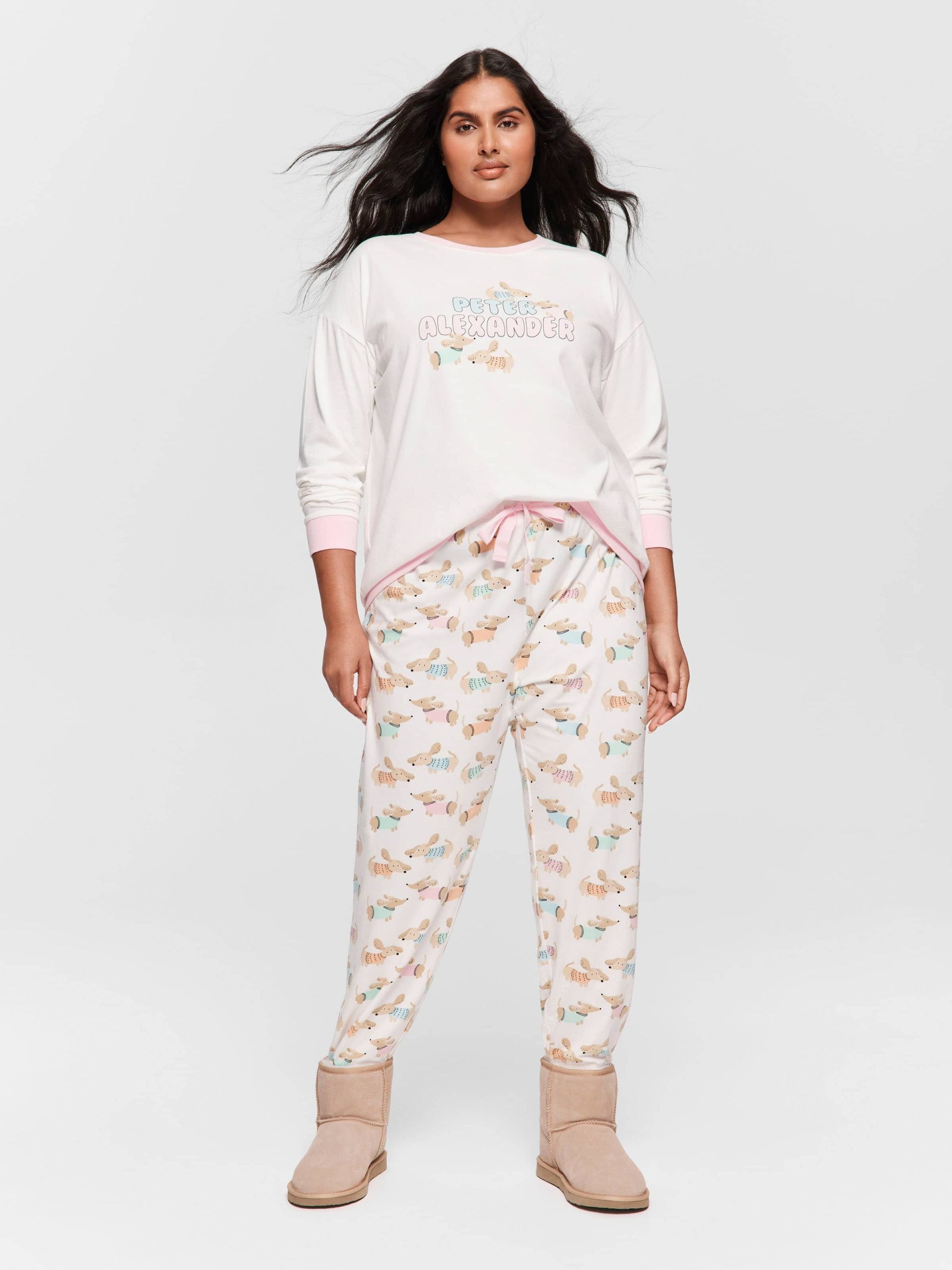P.A. Plus Colourful Dog Easy Pj Pant Multi