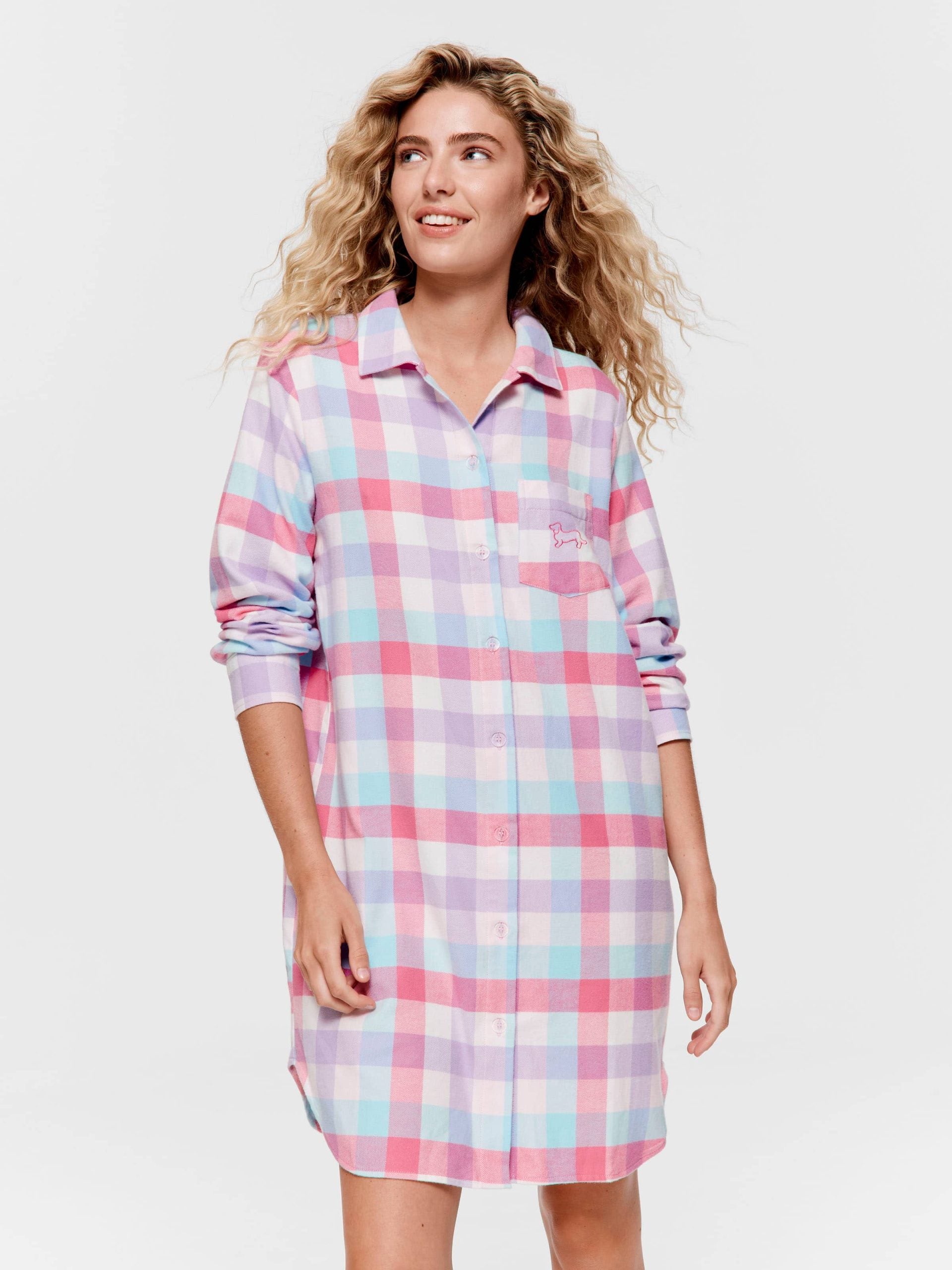 Check Classic Flannelette Nightshirt multi