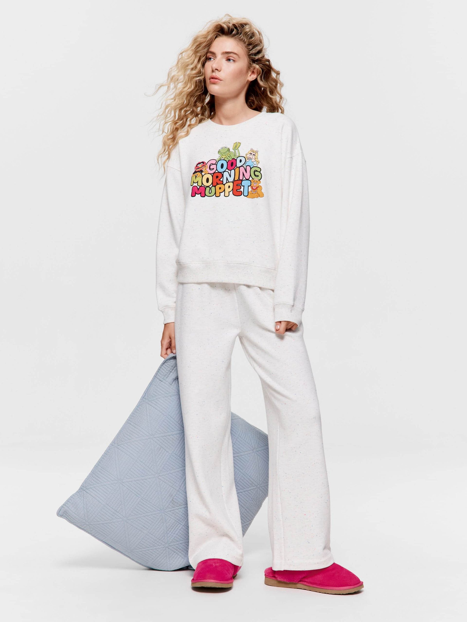 Good Morning Muppet Speckle Fleece Sweater multi