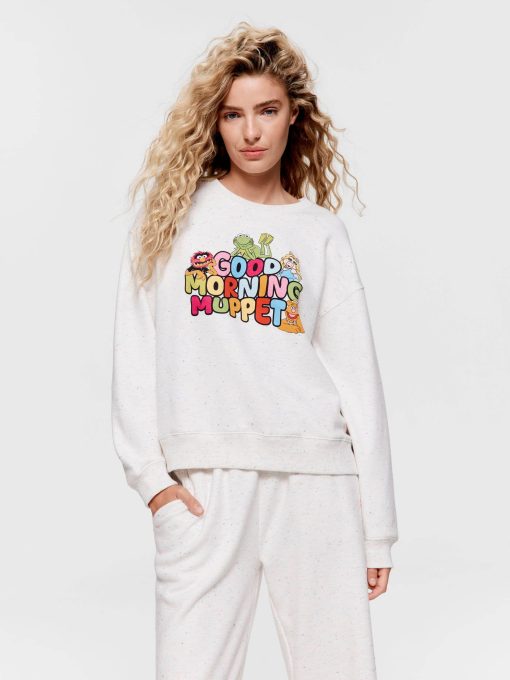 Good Morning Muppet Speckle Fleece Sweater multi