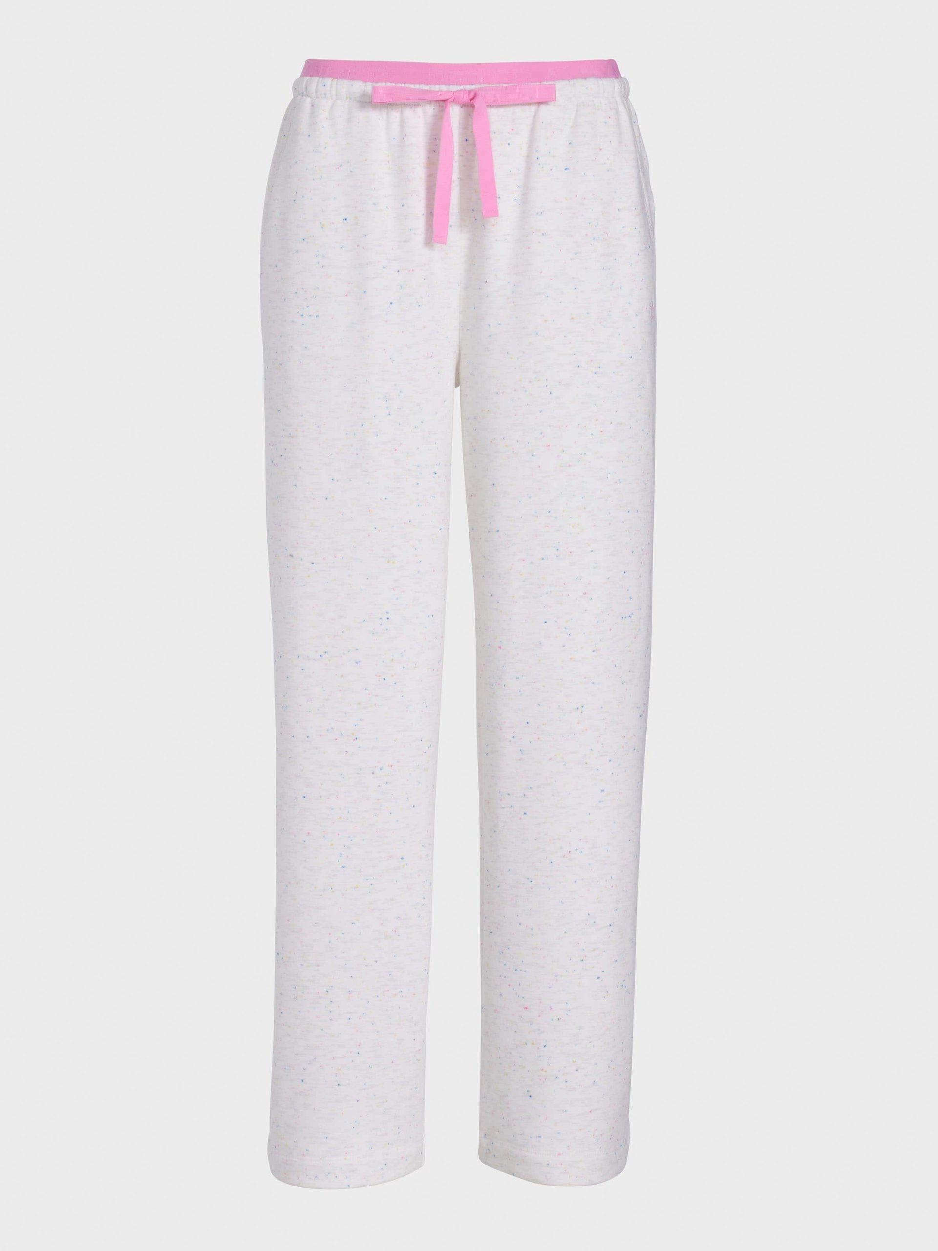 Speckle Fleece Wide Leg Pj Pant multi