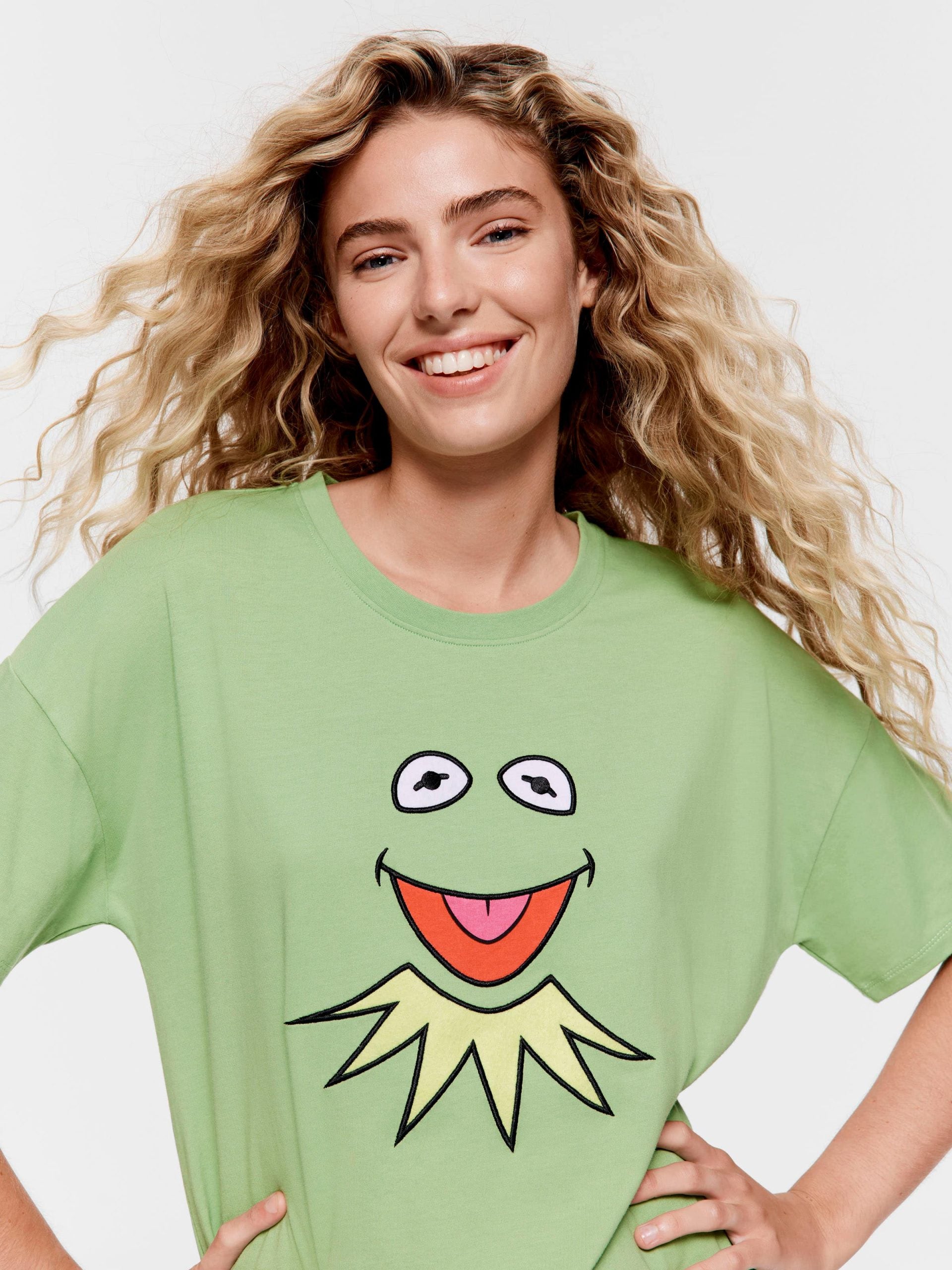 Kermit Face Tee green