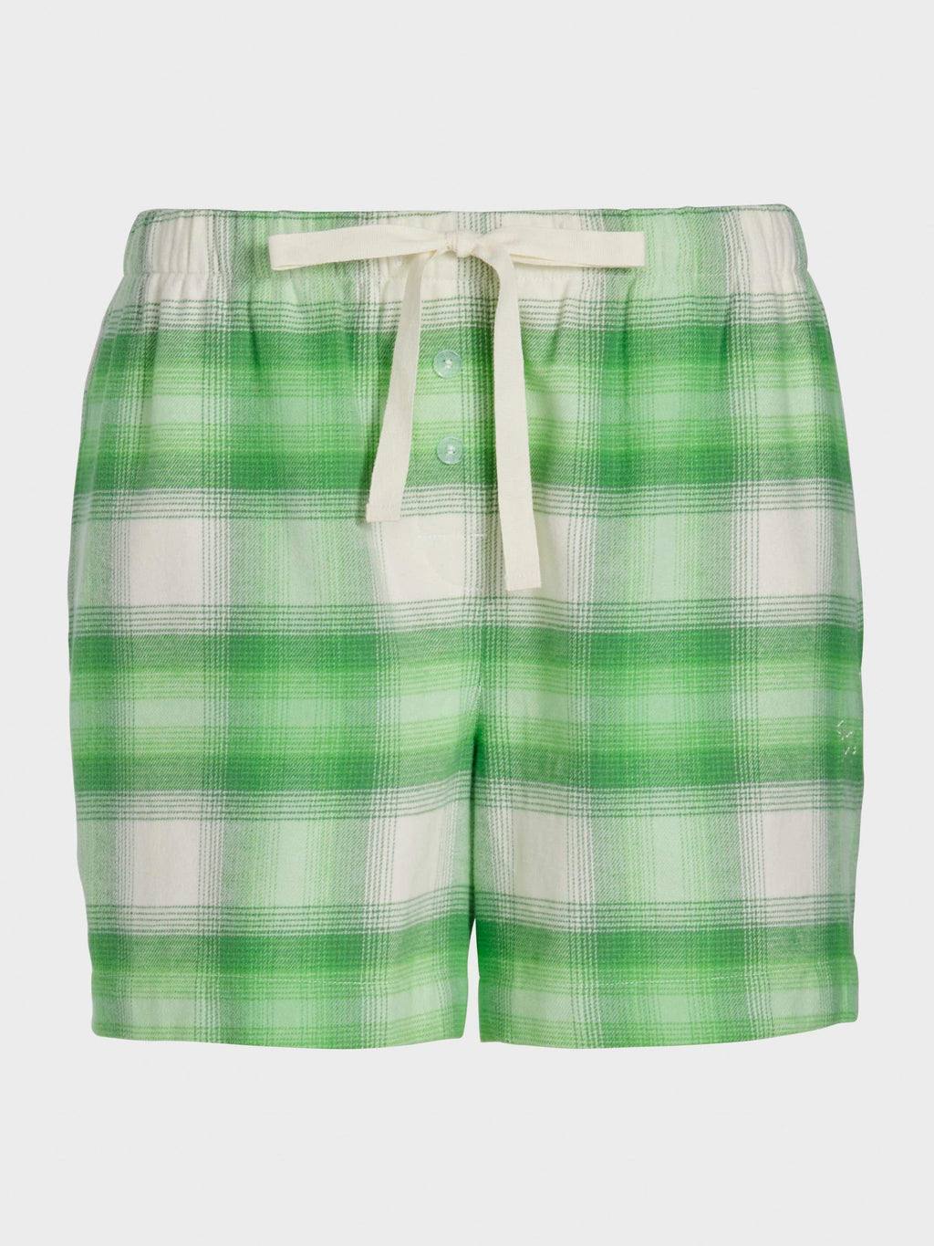 Green Check Flannelette Mid Short multi