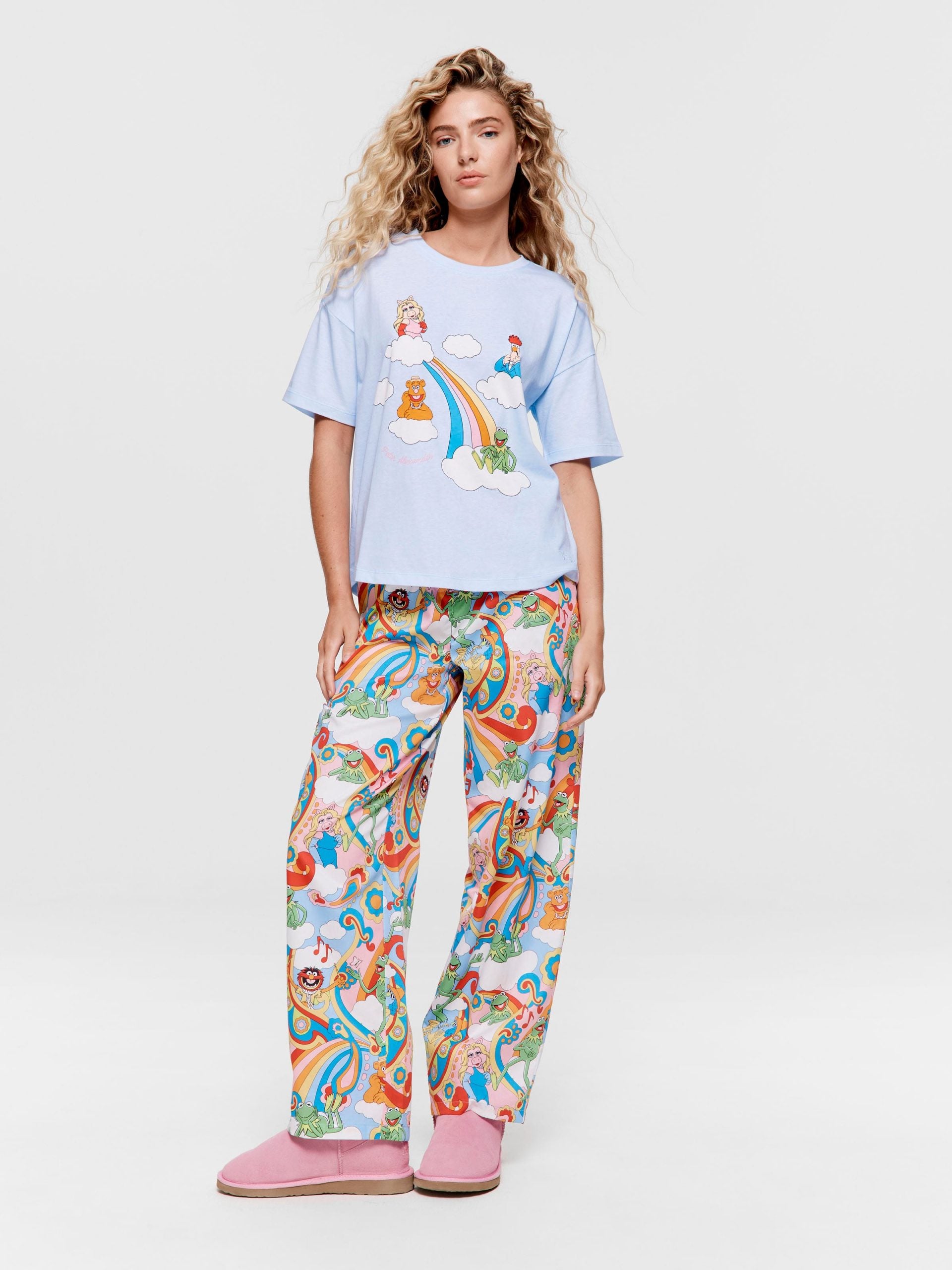 The Muppets Rainbow Character Tee blue