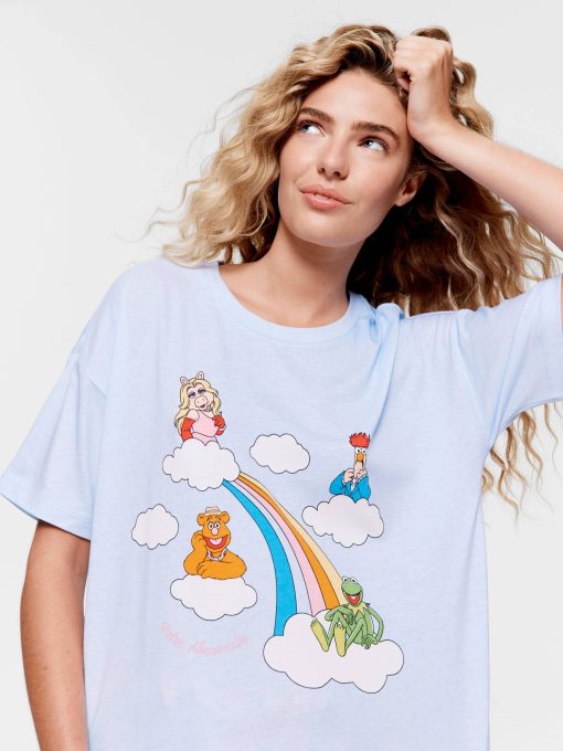 The Muppets Rainbow Character Tee blue