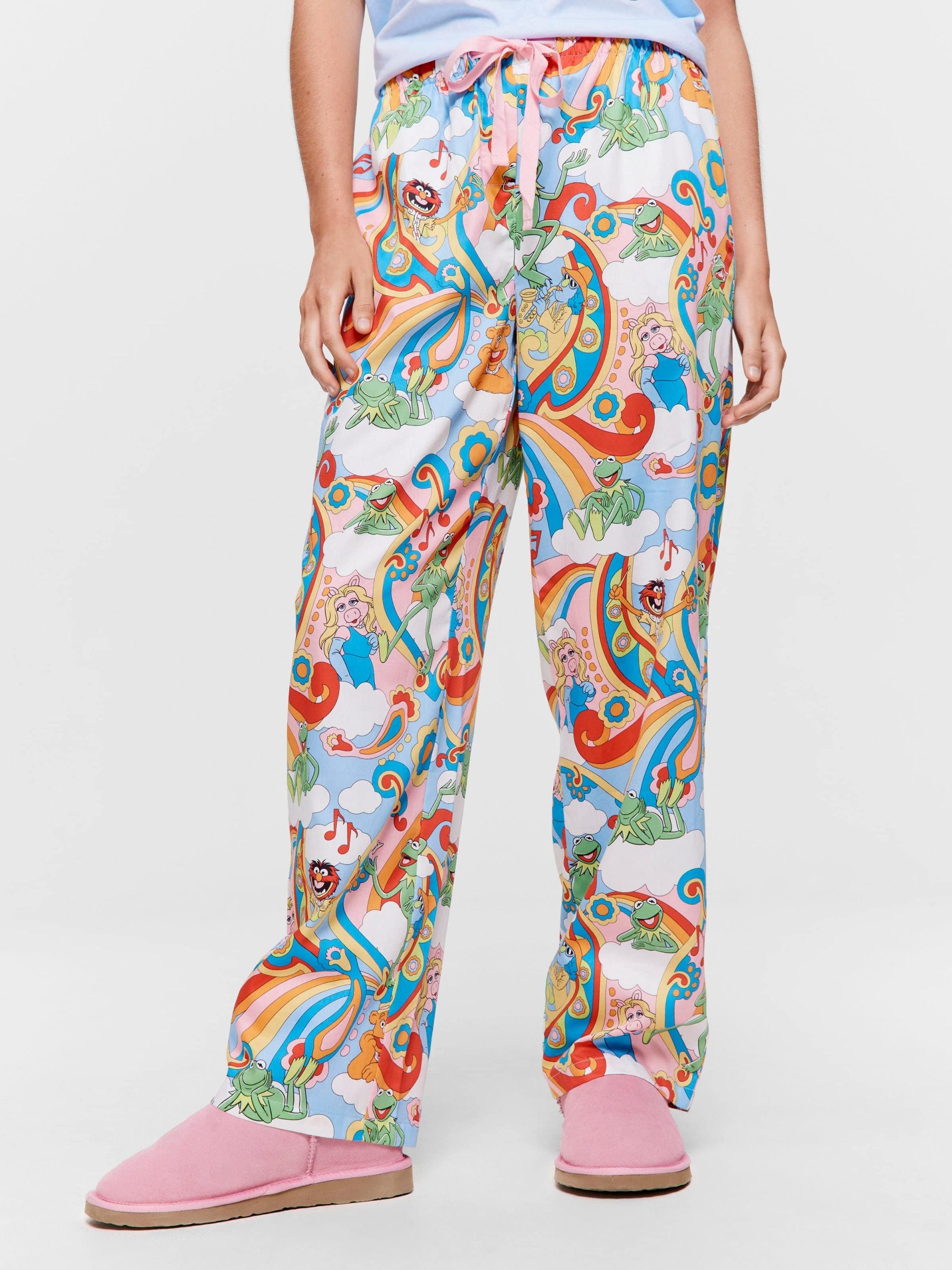 The Muppets Rainbow 100% Cotton Pj Pant multi