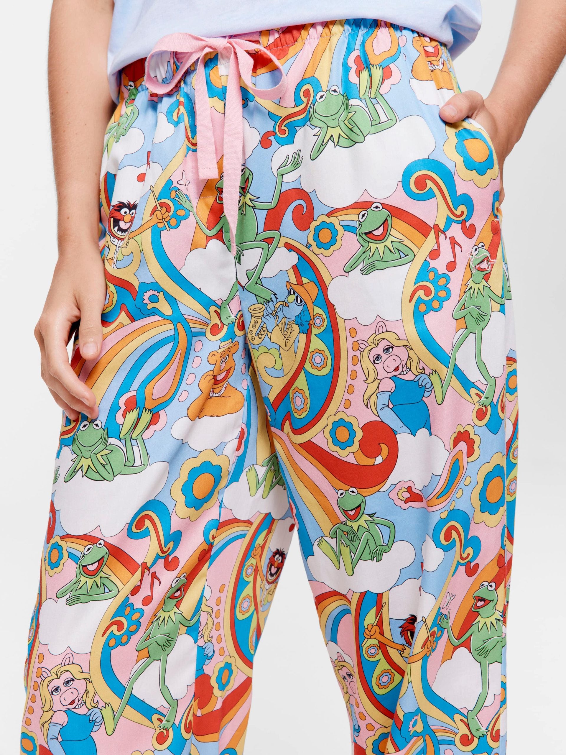 The Muppets Rainbow 100% Cotton Pj Pant multi