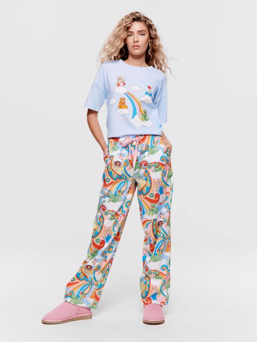 The Muppets Rainbow 100% Cotton Pj Pant multi