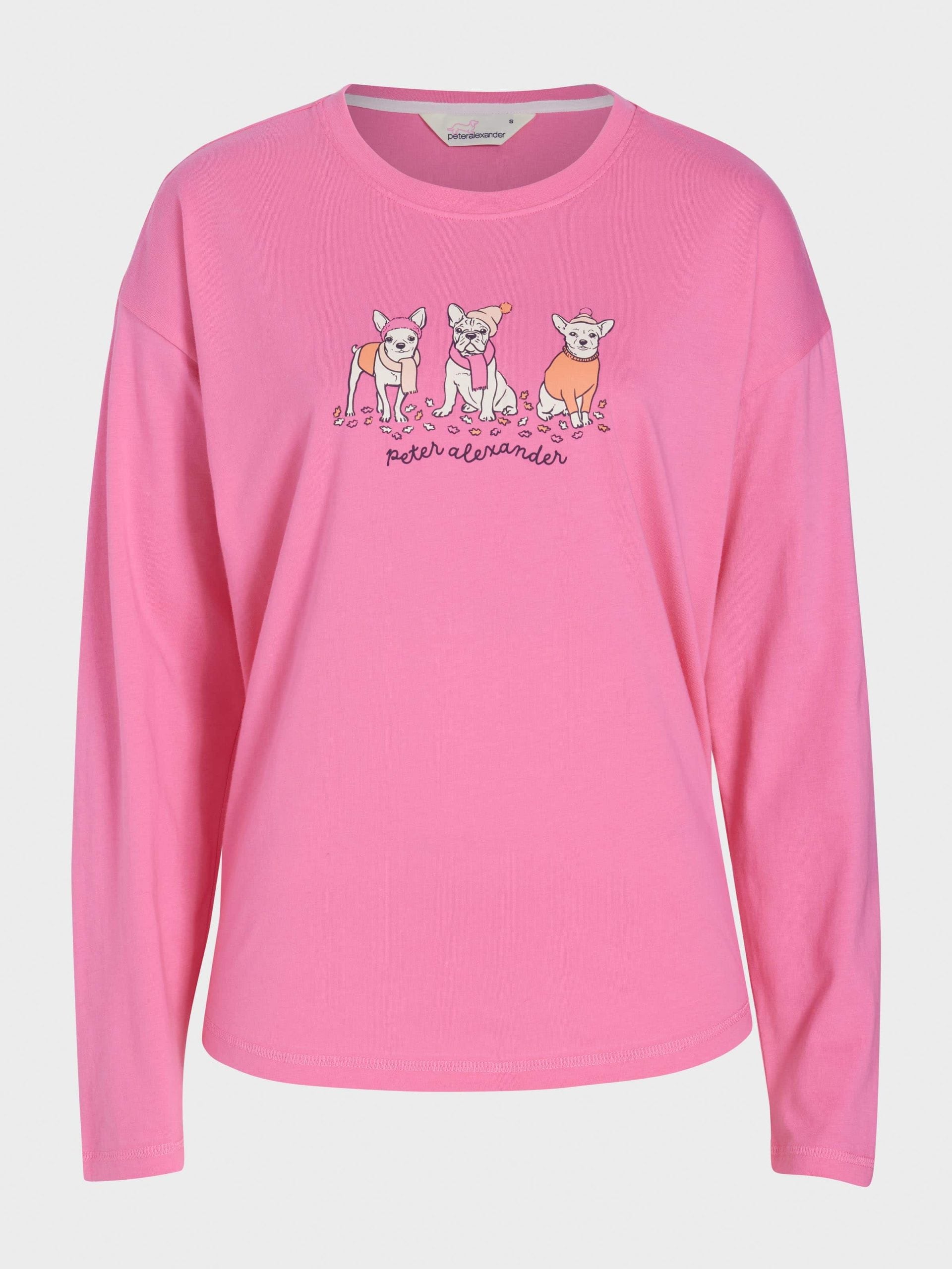 Chihuahua & Friends Long Sleeve Top pink
