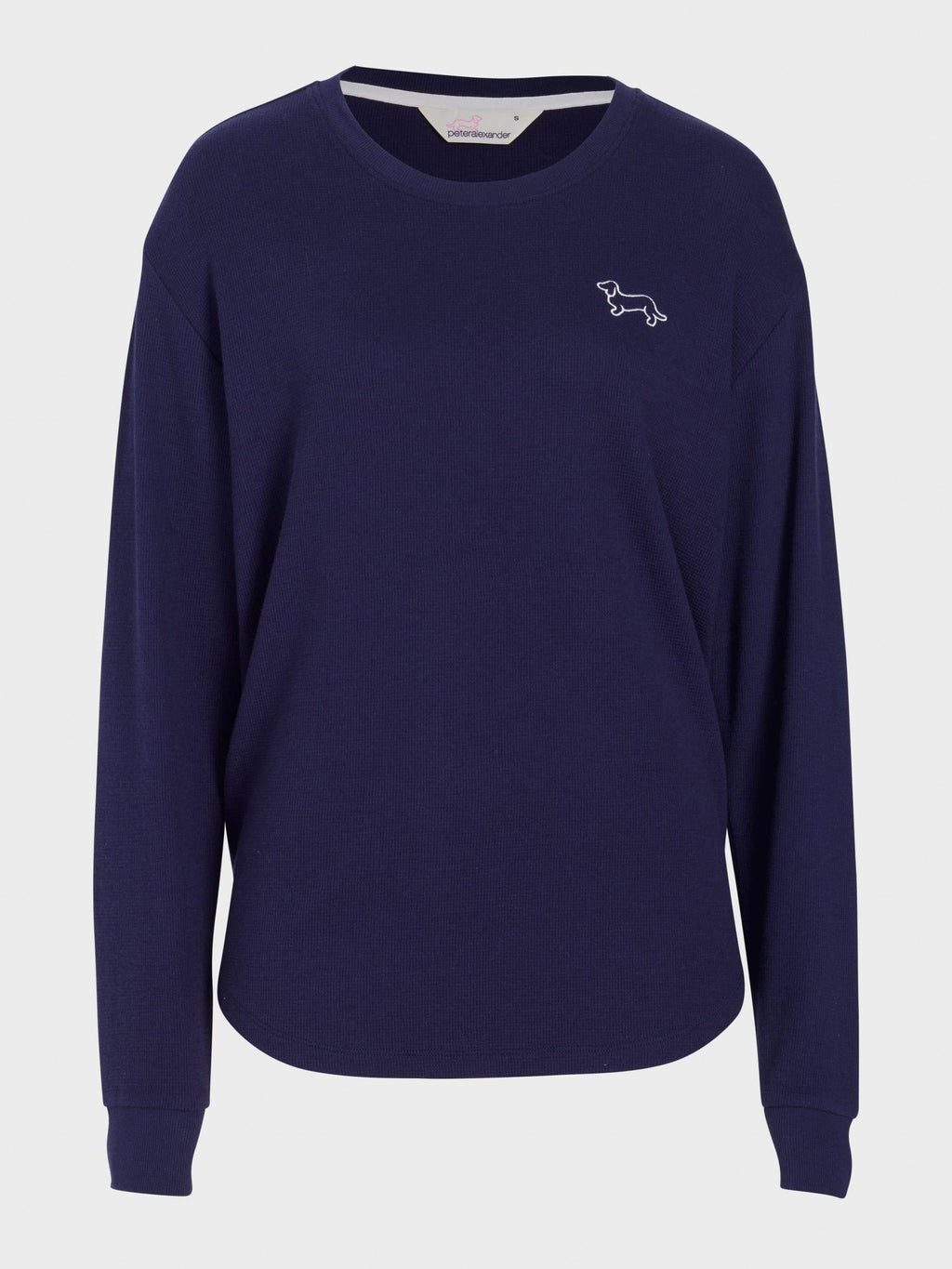 Navy Waffle Sweater navy